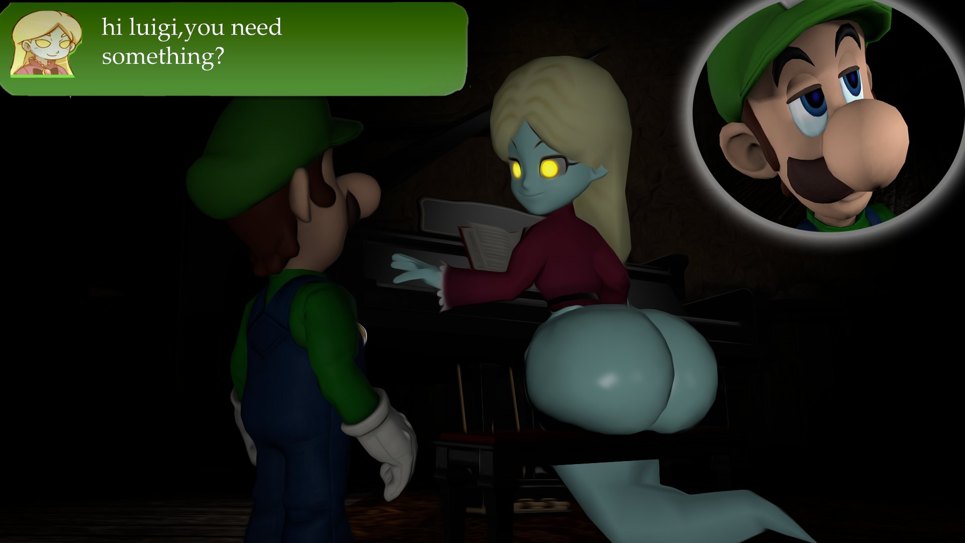 Luigi's mansion piano ghost melody