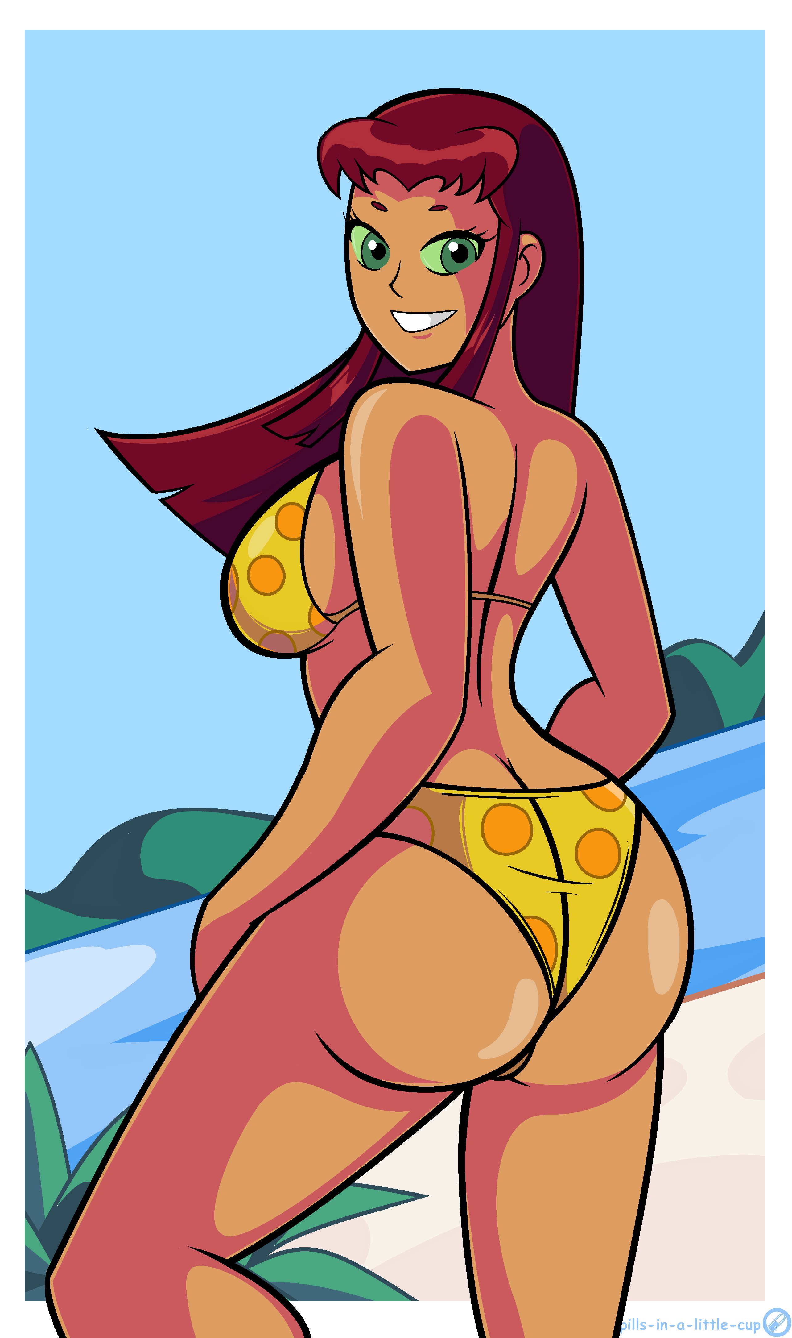 Starfire in a bikini