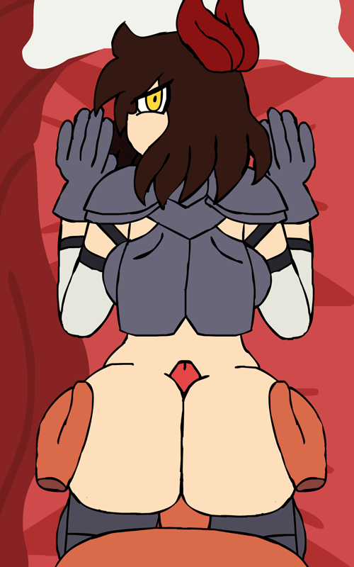 original character, animated, ass, ass grab, bed, buttjob, penis, penis between buttocks, princess janet lightcaller, shadowjanetnsfw, yellow eyes, 