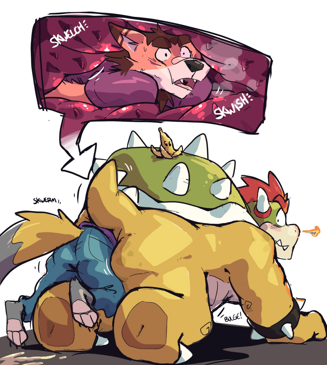 Bowser anal vore