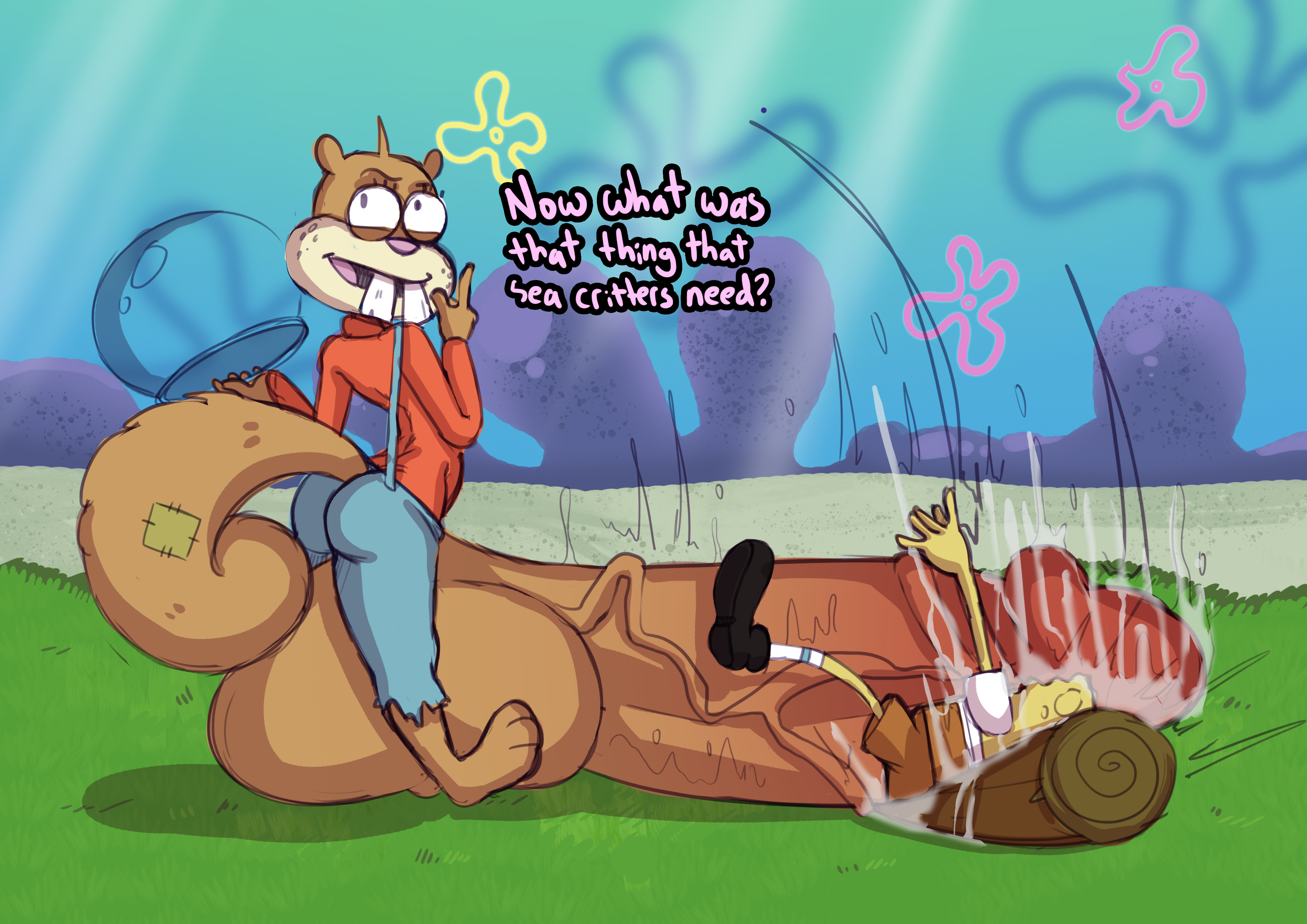 Sandy cheeks rule34