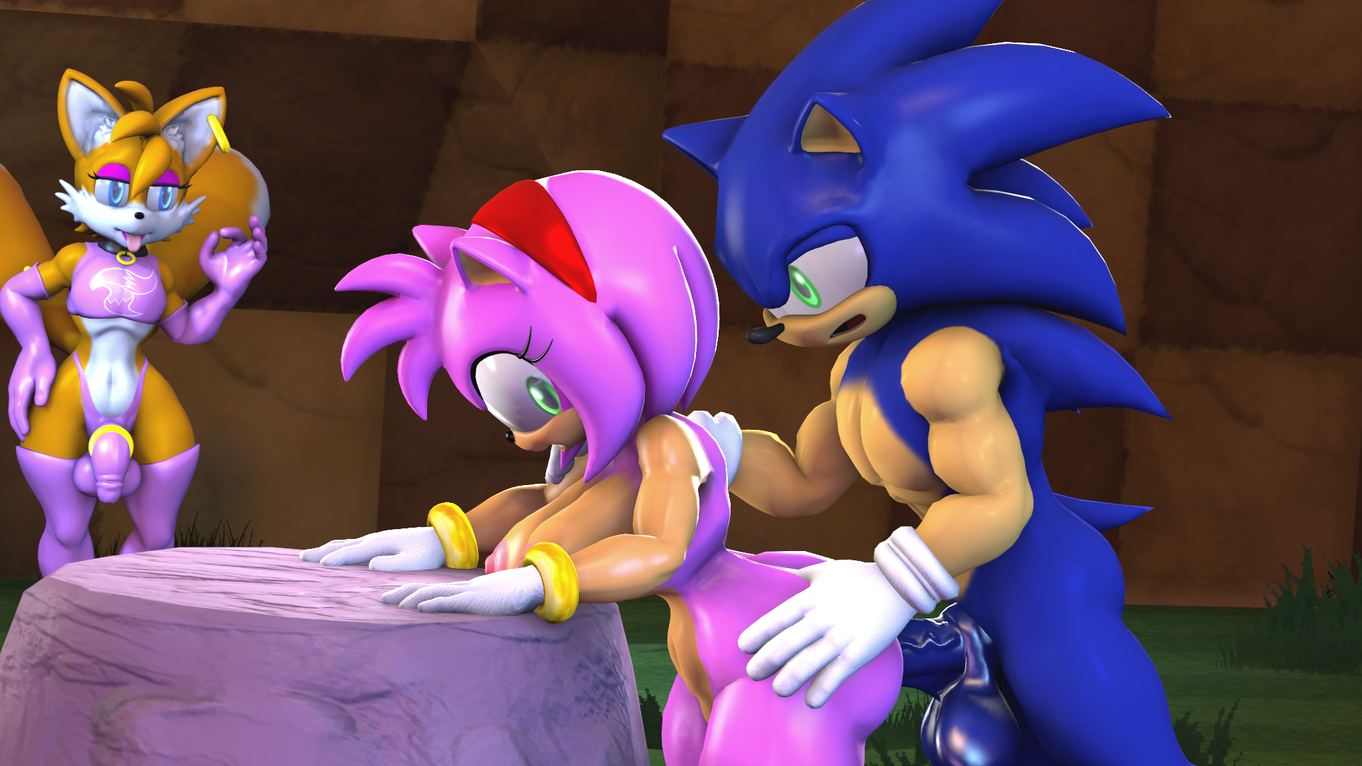 saygoodbye-sfm, amy rose, sonic the hedgehog, tails, sonic (series), 3d, so...