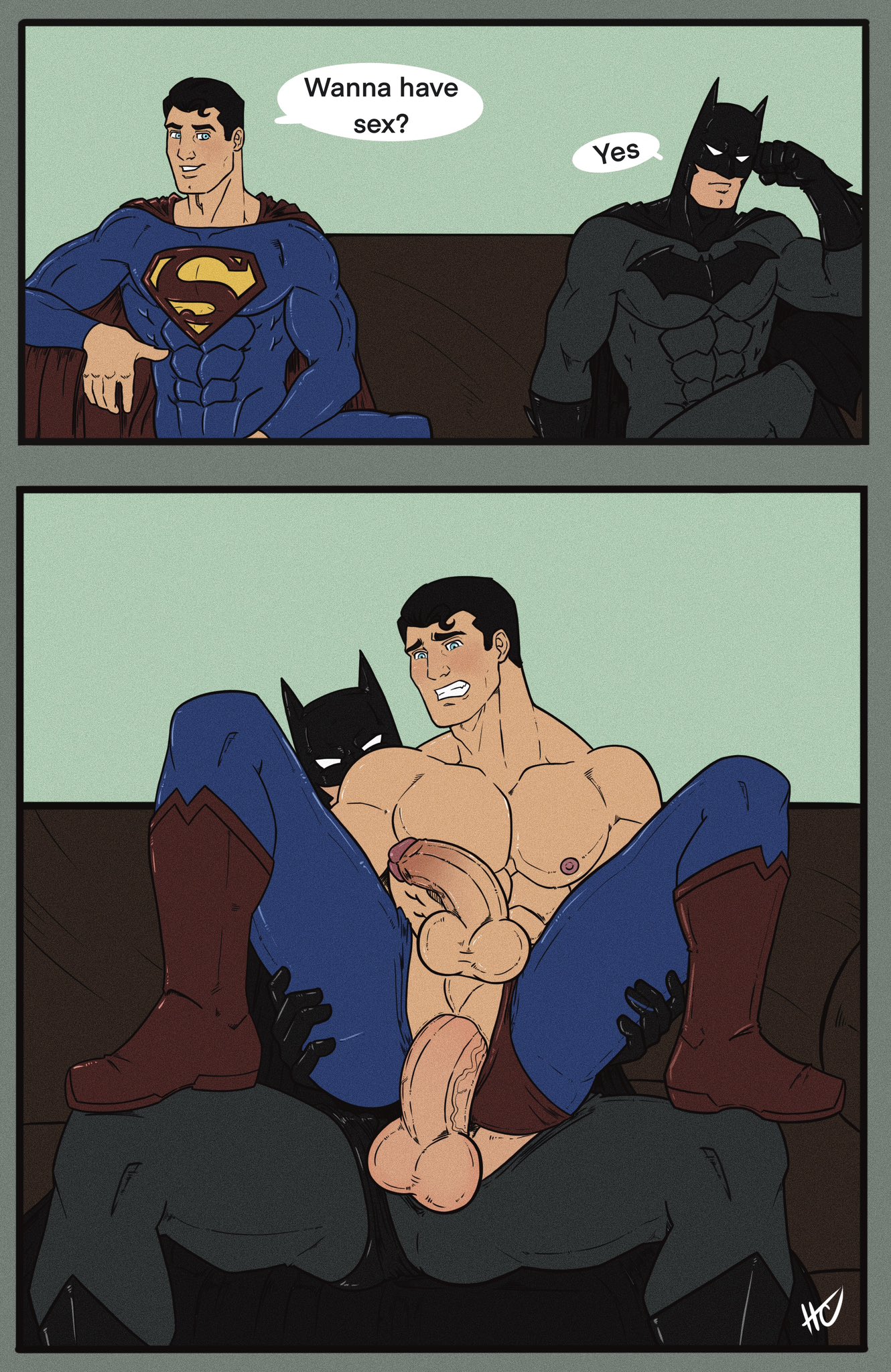 Порно комиксы бэтмен гей фото 40