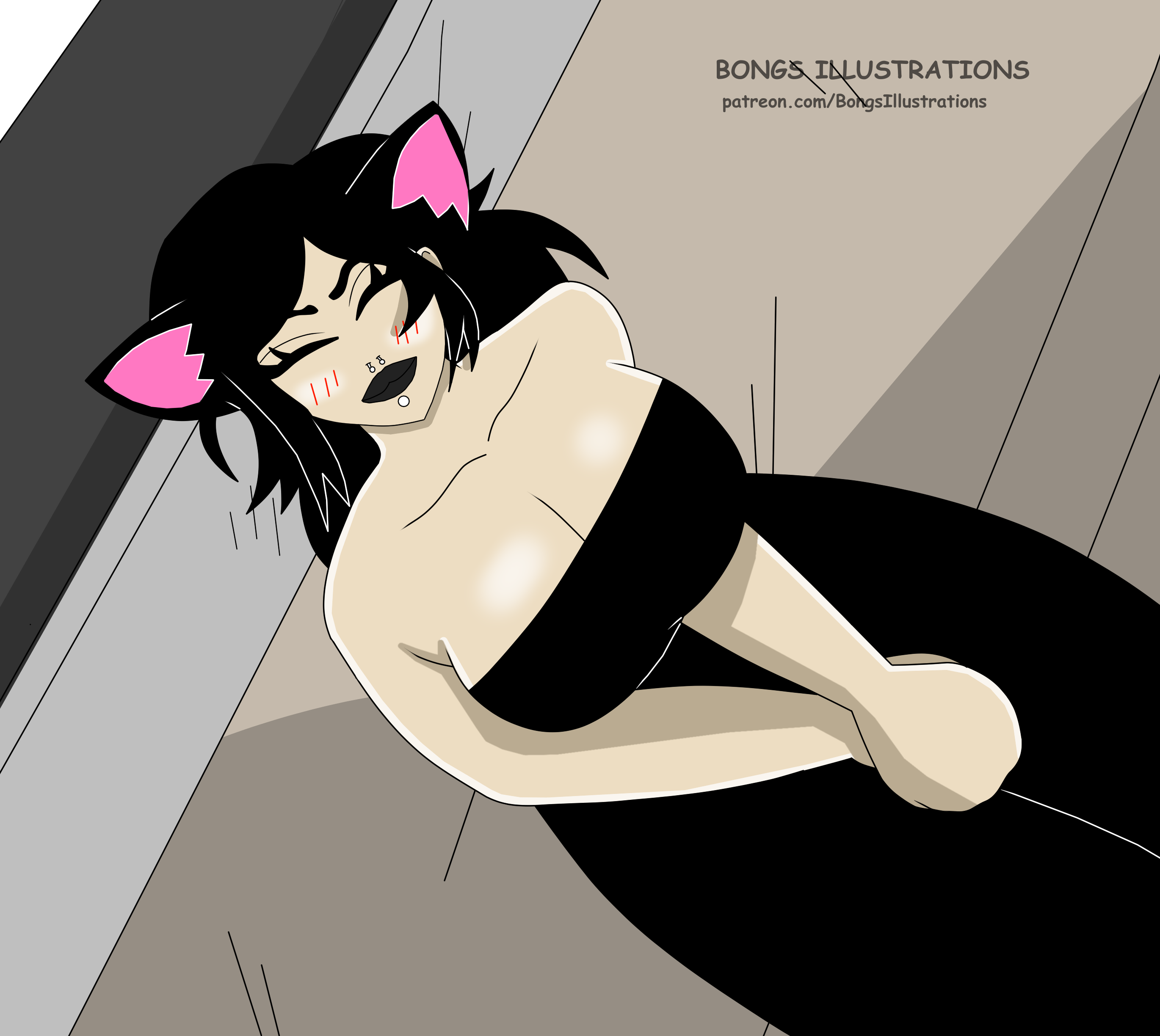 ashley_graves bongs_illustrations breasts female goth_girl neko the_coffin_of_andy_and_leyley
