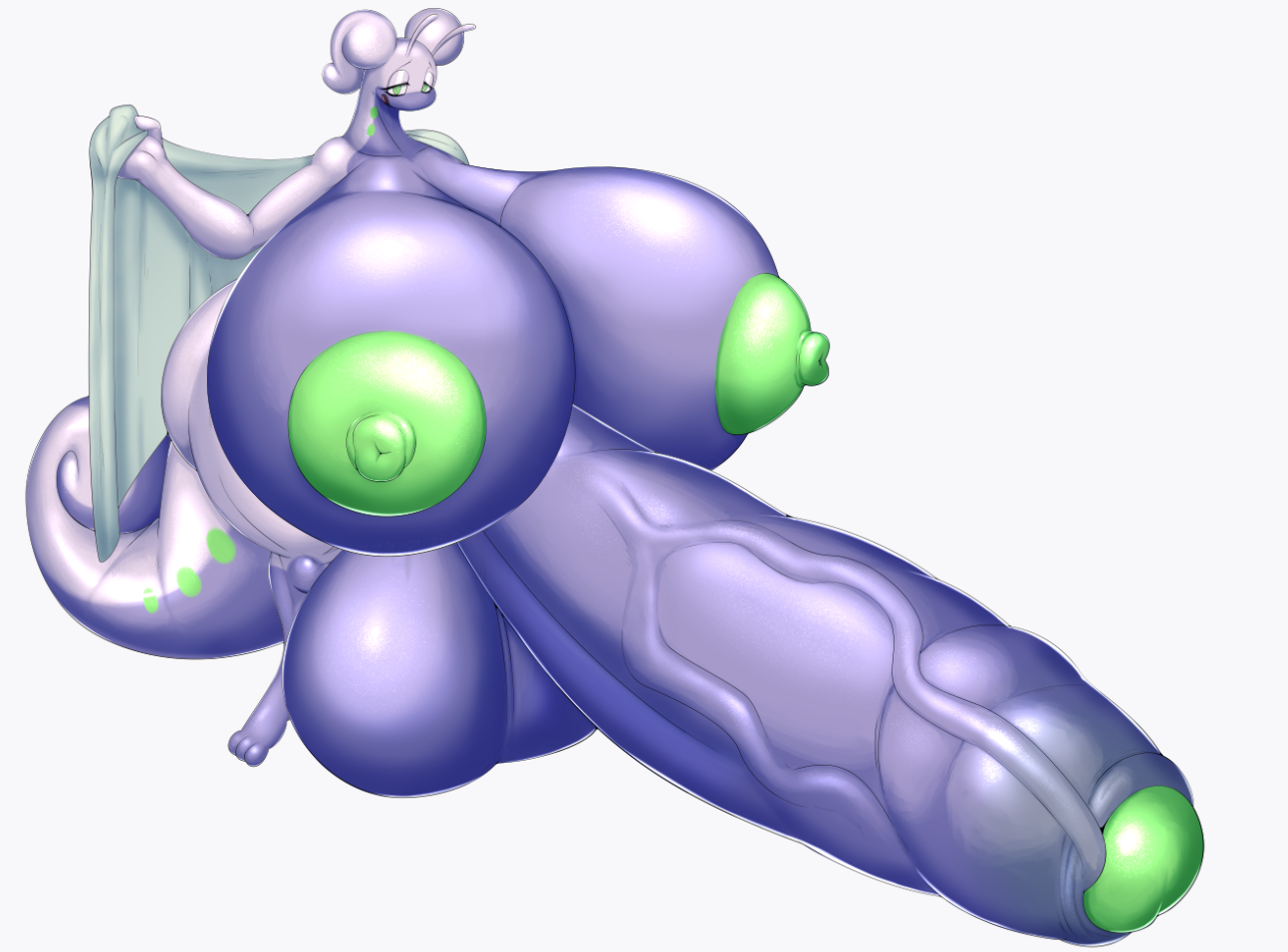 2025 3_toes alpackers_(artist) antennae_(anatomy) anthro areola balls belly big_areola big_balls big_breasts big_nipples big_penis big_tail breasts feet generation_6_pokemon genitals glans goodra green_areola green_eyes green_glans green_nipples green_towel grey_towel gynomorph gynomorph_anthro holding_object holding_towel huge_areola huge_balls huge_breasts huge_cock huge_hips huge_nipples humanoid_genitalia humanoid_penis hyper hyper_areola hyper_balls hyper_breasts hyper_genitalia hyper_hips hyper_nipples hyper_penis intersex intersex_anthro looking_at_viewer melly_(altharch) nintendo nipples nude nude_anthro nude_gynomorph penis plantigrade pokemon pokemon_(species) purple_balls purple_belly purple_body purple_chest purple_feet purple_penis purple_skin purple_tail simple_background solo standing tail thick_tail toes towel vein veiny_penis white_antennae white_arms white_background white_body white_ears white_hands white_head white_hips white_skin white_tail wide_hips