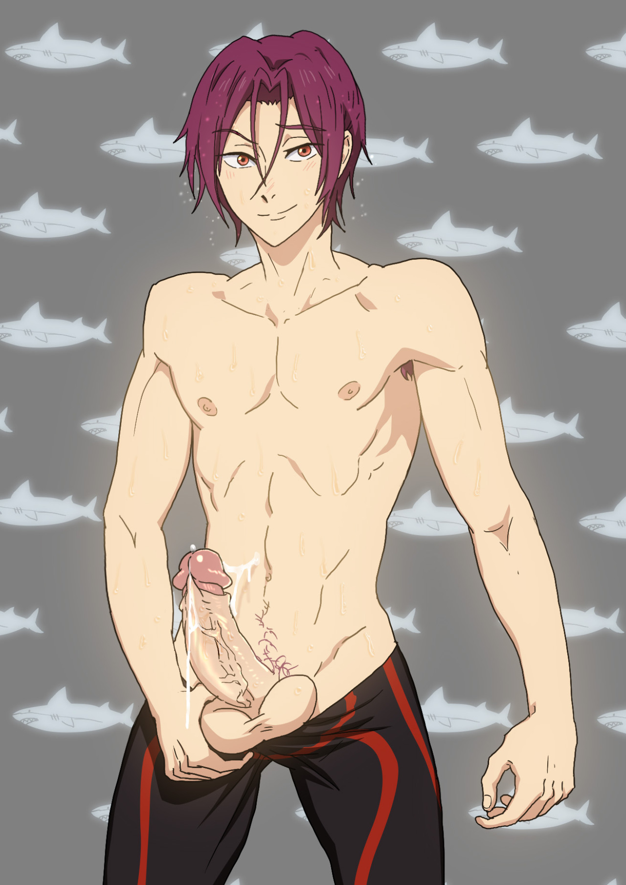 anma, rin matsuoka, <b>free</b>!, tagme, 1boy, armpit hair, armpits, male, male on...