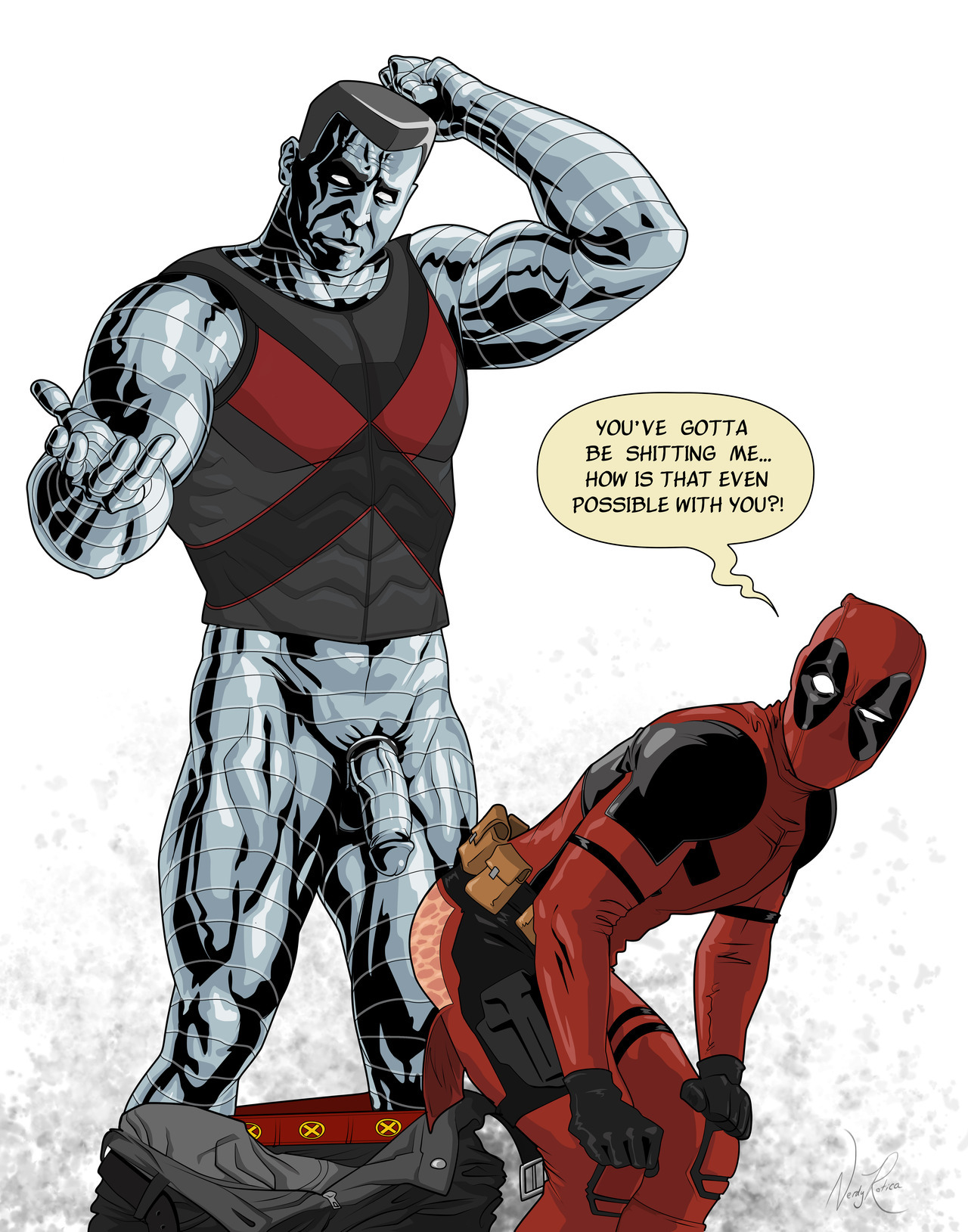 Rule34 - If it exists, there is porn of it / nerdyrotica, colossus,  deadpool / 1879291