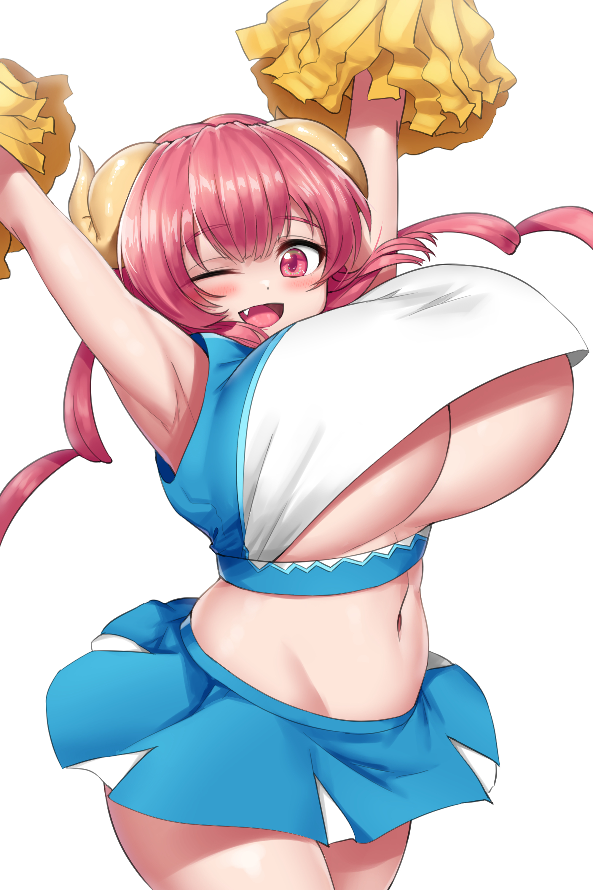 2021, armpits, arms above head, arms up, belly button, blush, bouncing brea...