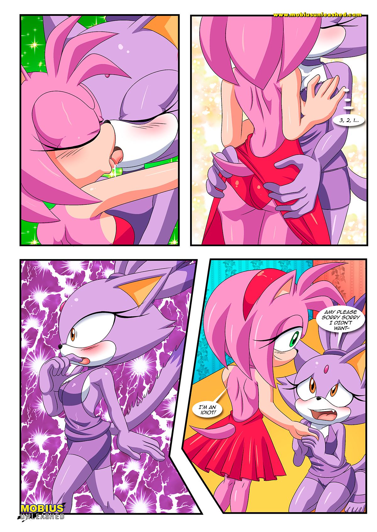 Amy rose is a lesbian in sonic the comic