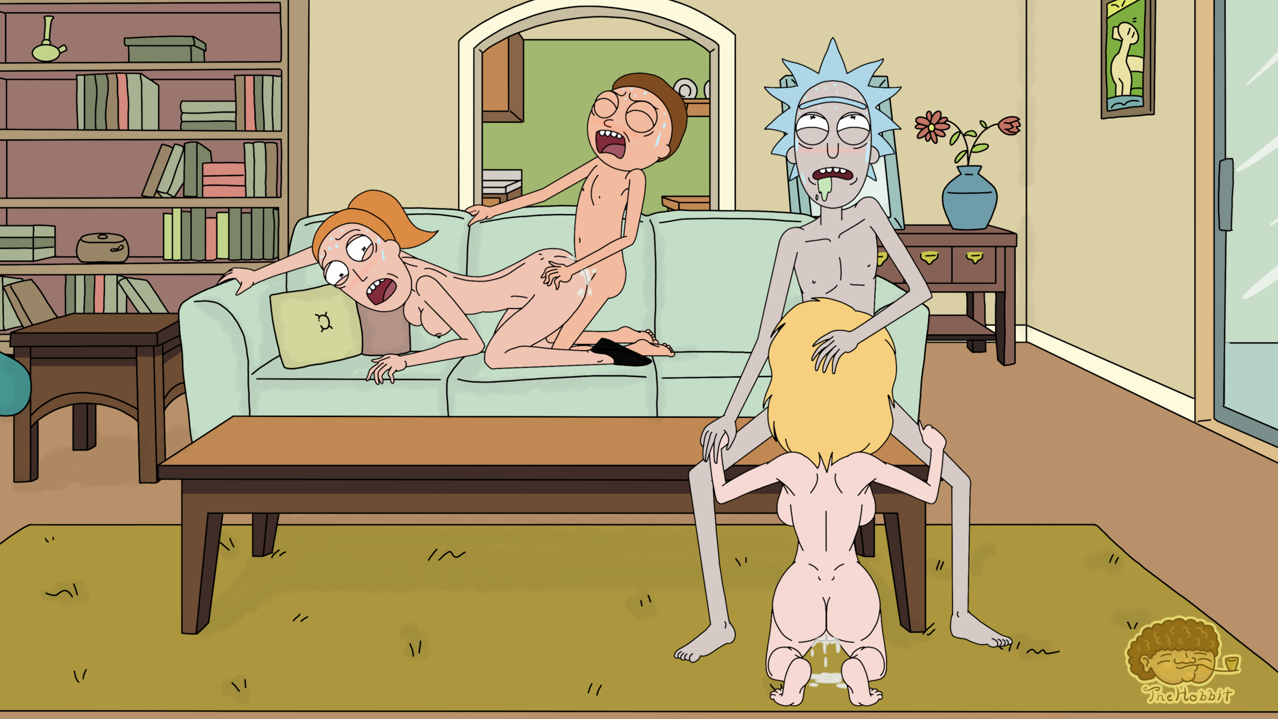 Rick and morty hentai.