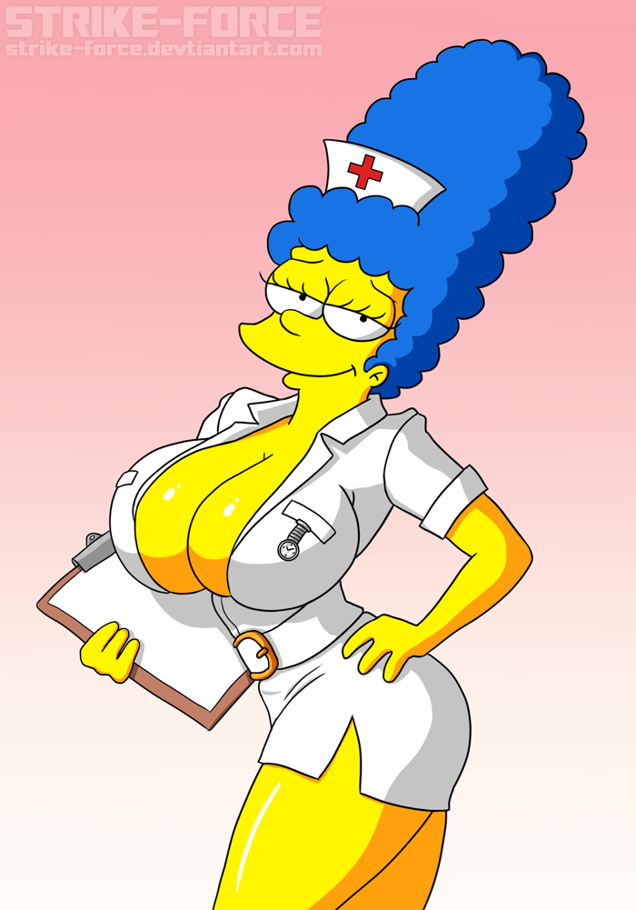 strike-force, marge simpson, deviantart, the simpsons, 1girls, adult, ass, big...