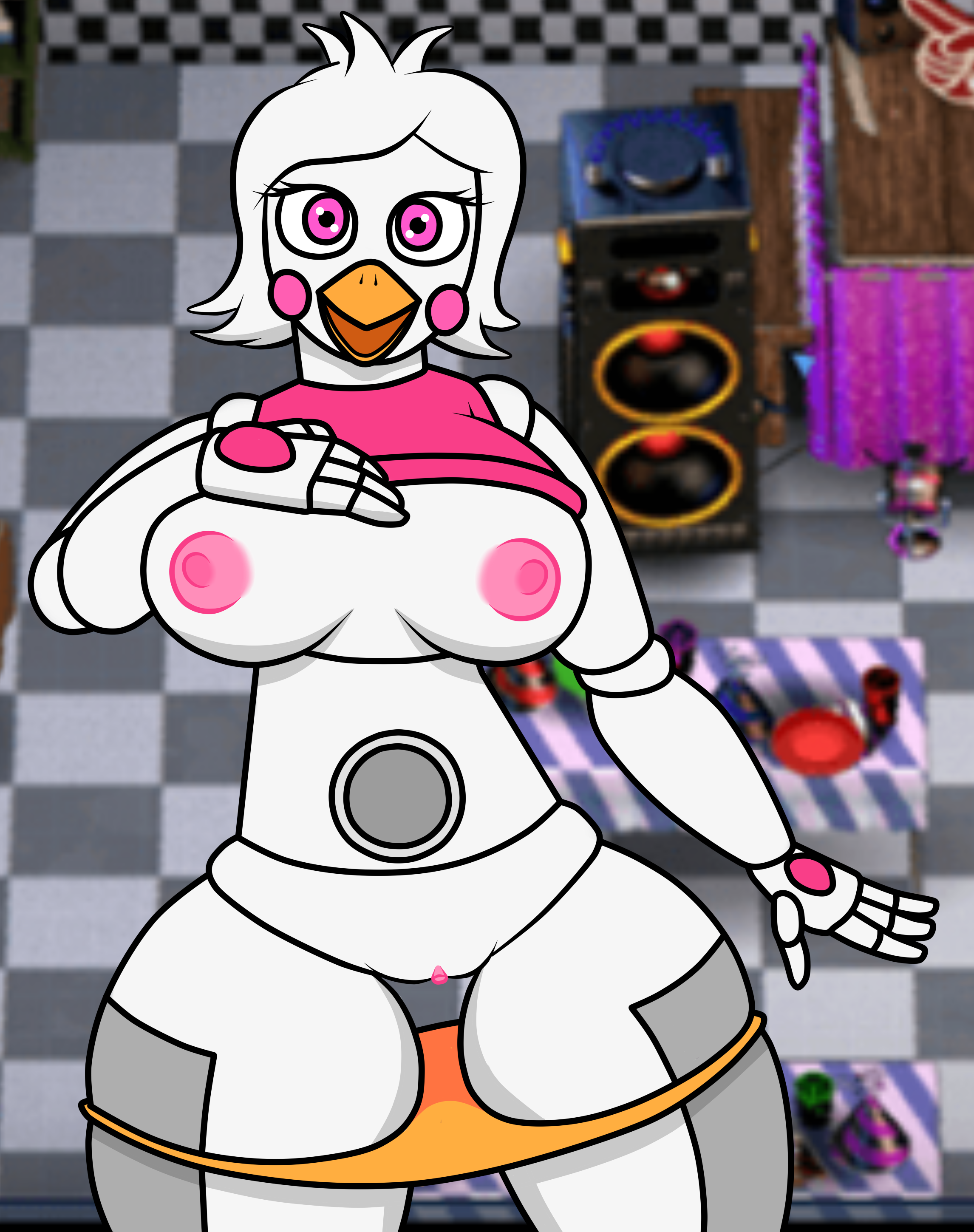 Funtime chica naked
