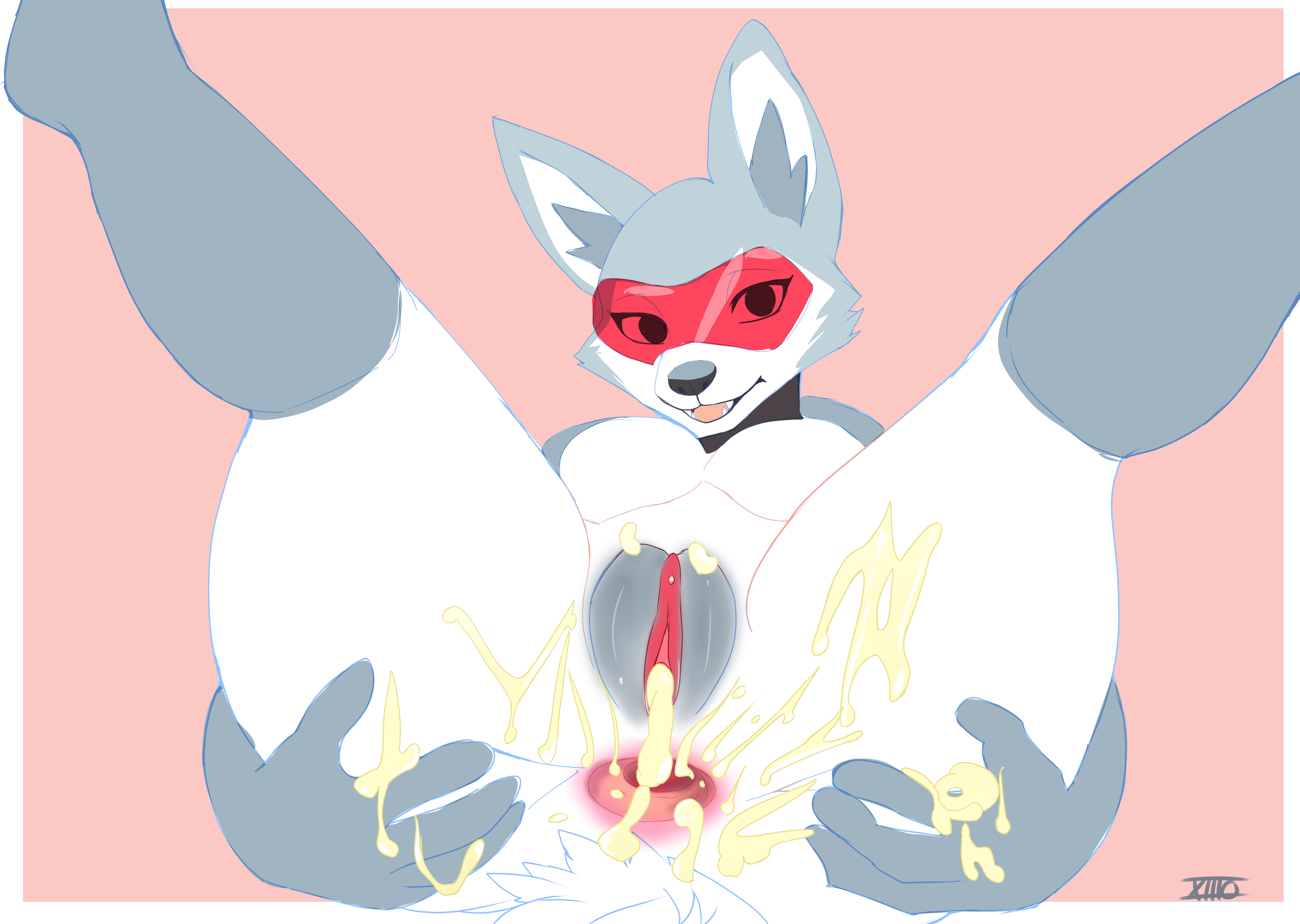 absurd_res aircraft airplane_dragon anthro anus ass big_ass big_butt black_nose bodily_fluids breasts collar collar_only cum cum_in_ass cum_in_pussy cum_inside cum_on_hand cum_on_leg cum_on_self dragon featureless_breasts female fluffy fluffy_tail fur furred_dragon furred_scalie gaping gaping_anus genital_fluids genitals hand_on_ass hand_on_butt hi_res innie_pussy legs_up living_aircraft living_machine living_vehicle looking_at_viewer low-angle_view machine messy messy_tail mythological_creature mythological_scalie mythology nude pink_pussy presenting pussy red_visor scalie shaded simple_background simple_shading smile spread_anus spread_ass spread_butt spread_legs spreading stratos_(stratosderg) tail tail_tuft thick_thighs tuft vehicle visor white_body xiiio xiiiofi