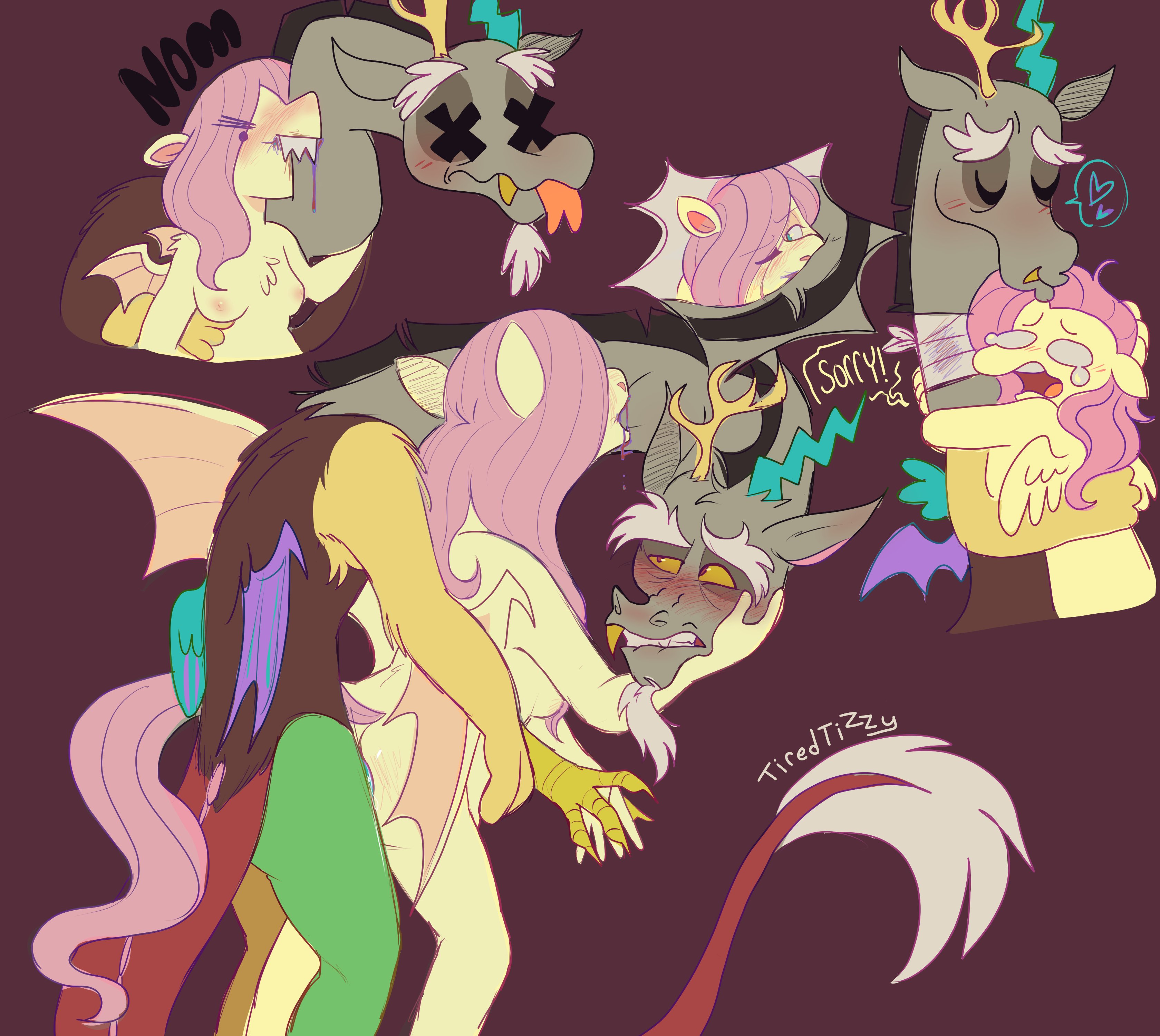 Rule34 - If it exists, there is porn of it / discord (mlp), flutterbat  (mlp), fluttershy (mlp) / 7815475