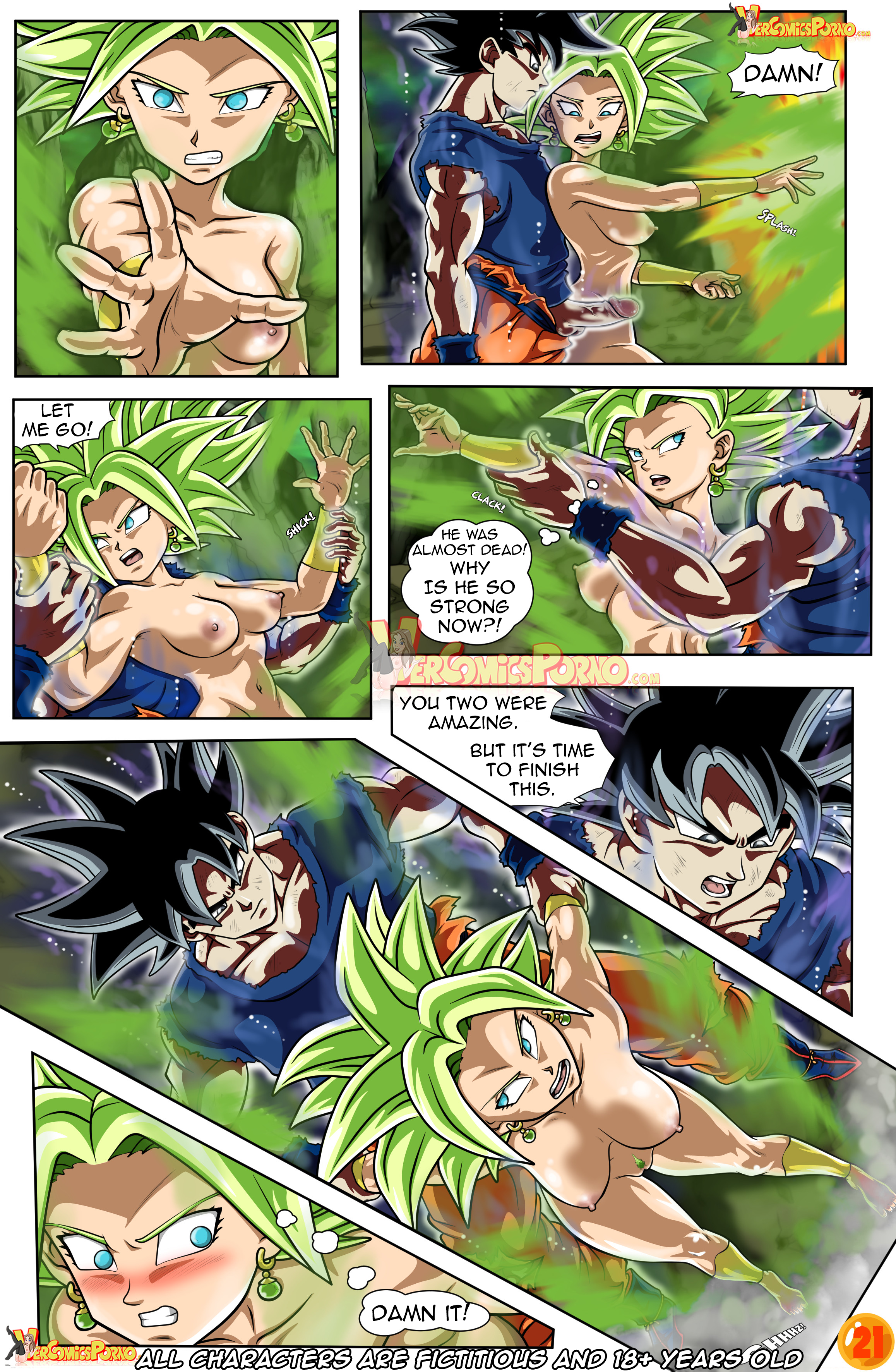 Goku x kefla porno comic
