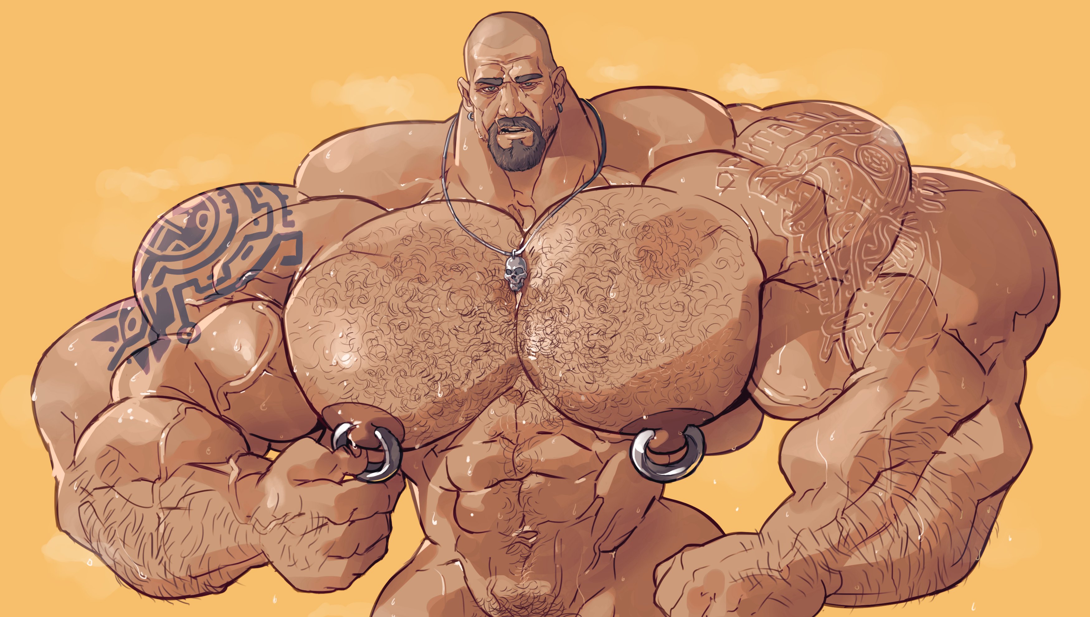 Muscle bears threesome titan sagat