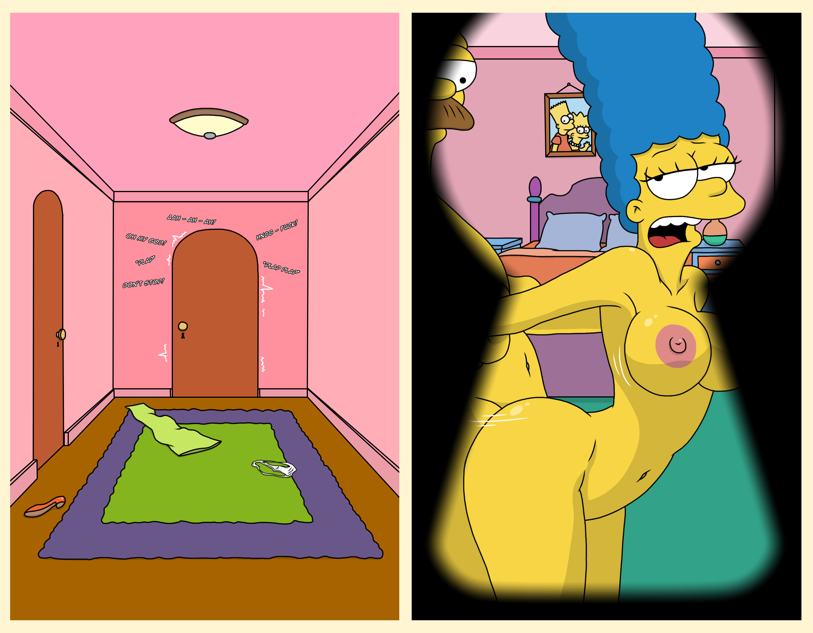 Rule34 - If it exists, there is porn of it / unknown artist, marge simpson,  ned flanders / 8317753