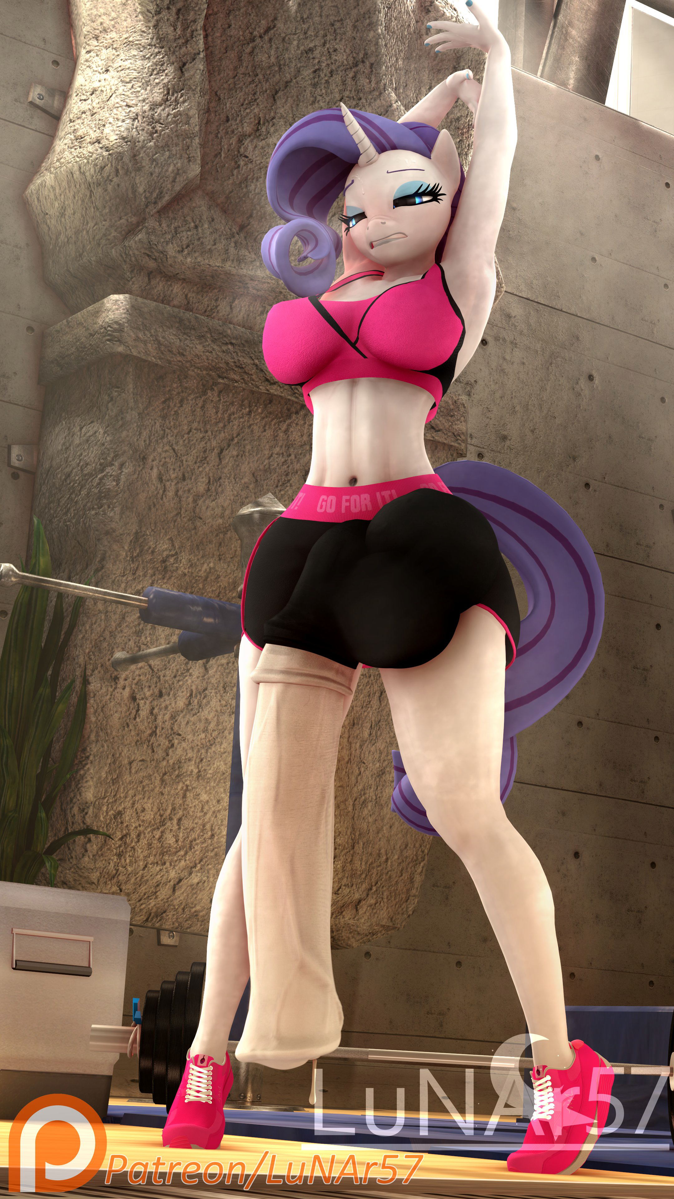 lunar57, rarity (mlp), friendship is magic, hasbro, my little pony, 3d (artwork), 4k, 9:16, absurd res, digital media (artwork), hi res, rule 63, animal genitalia, animal penis, anthro, anthrofied, big penis, equid, equine, equine penis, ftg crossgender, fti crossgender, genitals, gynomorph, horn, huge cock, hyper, hyper genitalia, hyper penis, intersex, mammal, penis, solo, unicorn, 