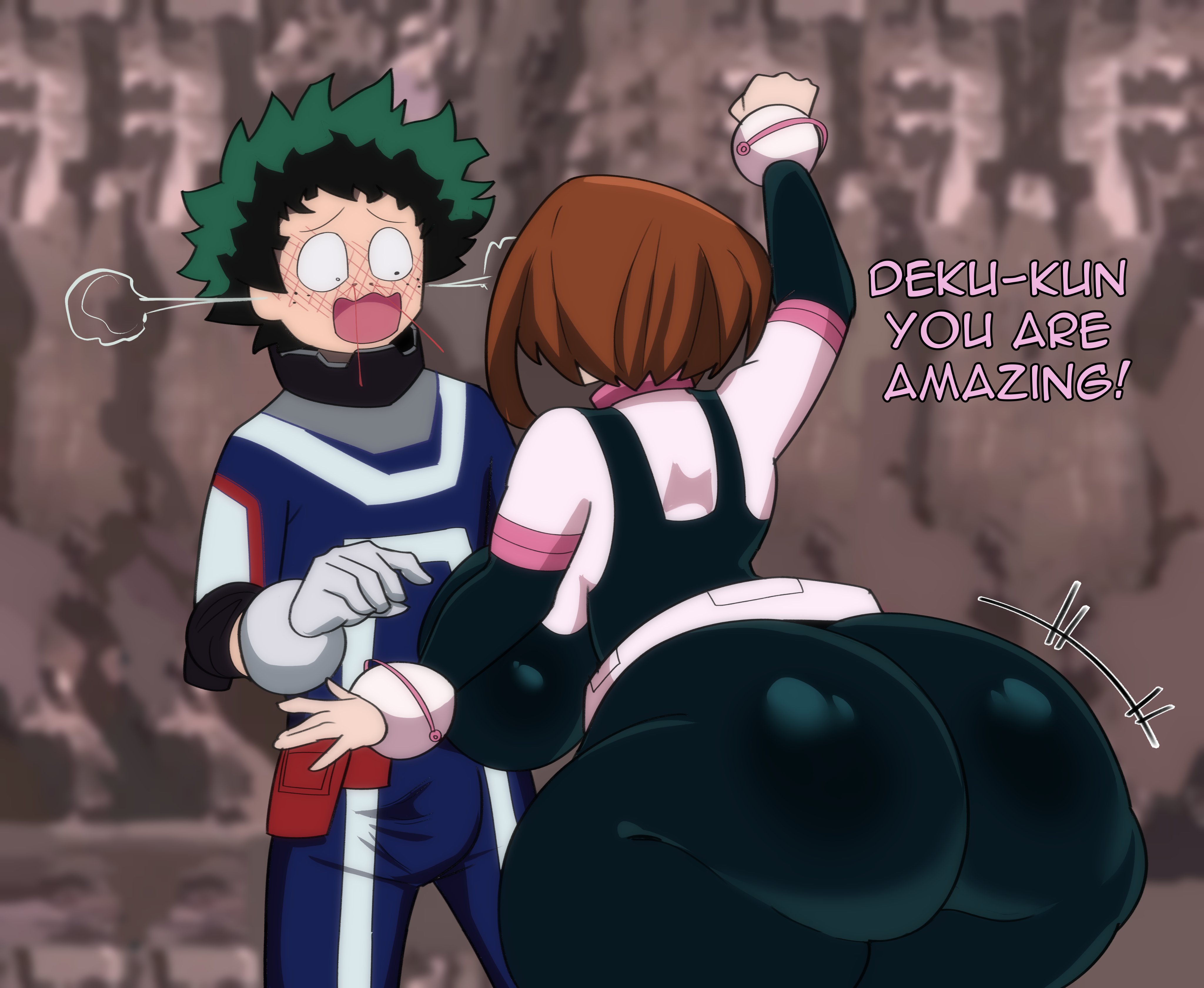 Ochako and inko - shoganight - my hero academia