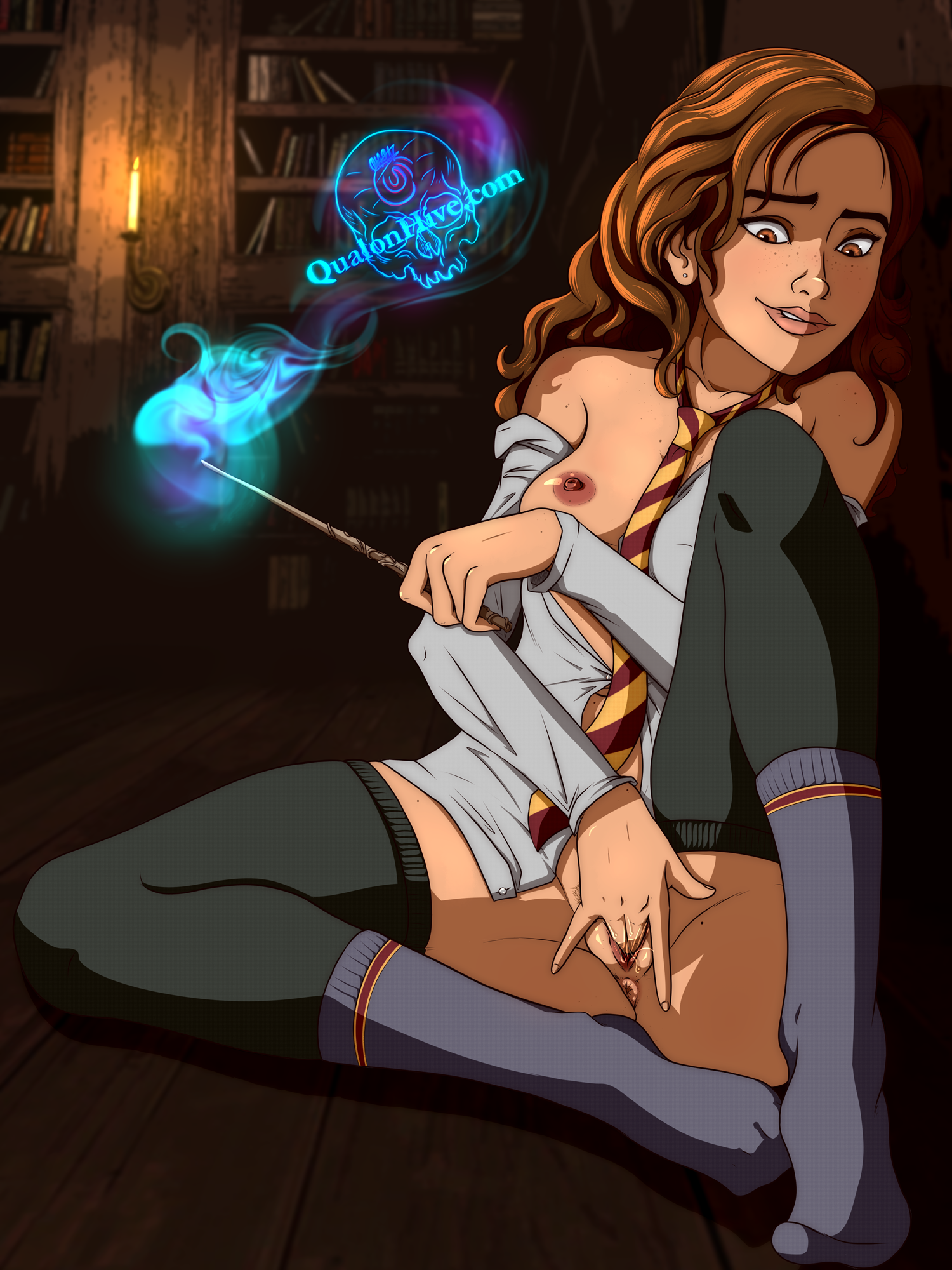 Rule34 - If it exists, there is porn of it / qualonhive, hermione granger /  3863237