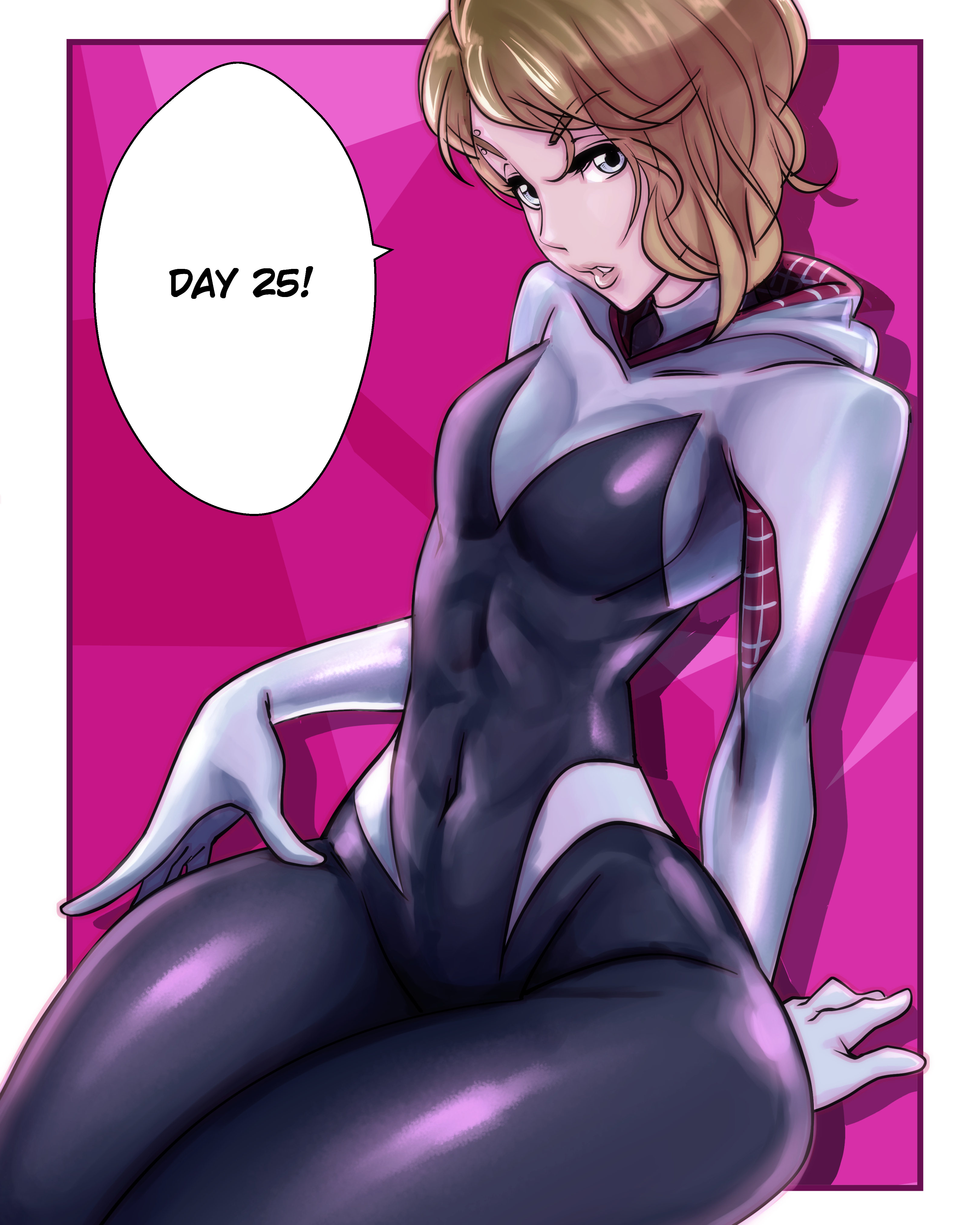 Oiled up spider gwen