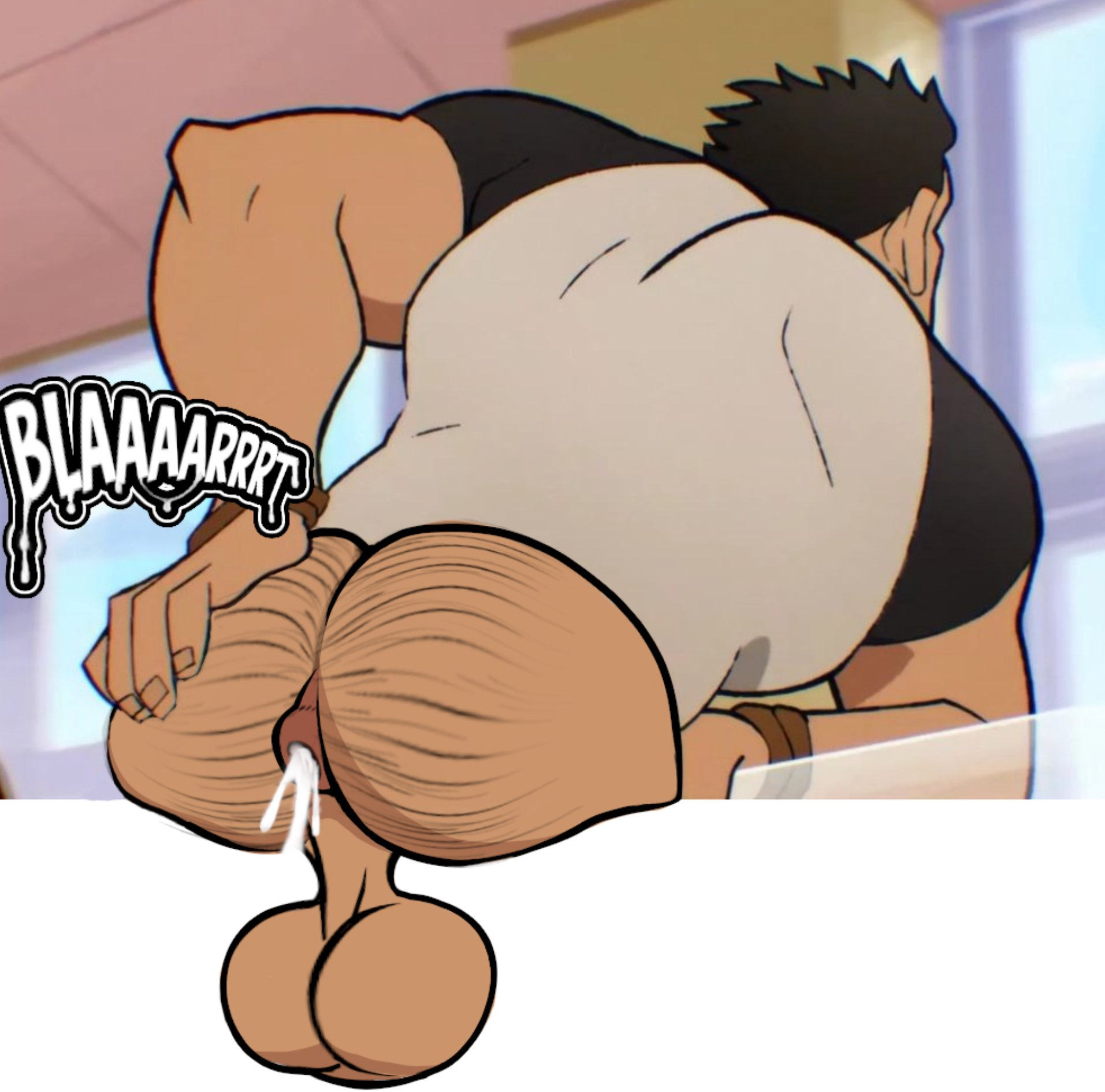 lucas lee, scott pilgrim (series), edit, 1boy, 2023, anus, ass, balls, bara...