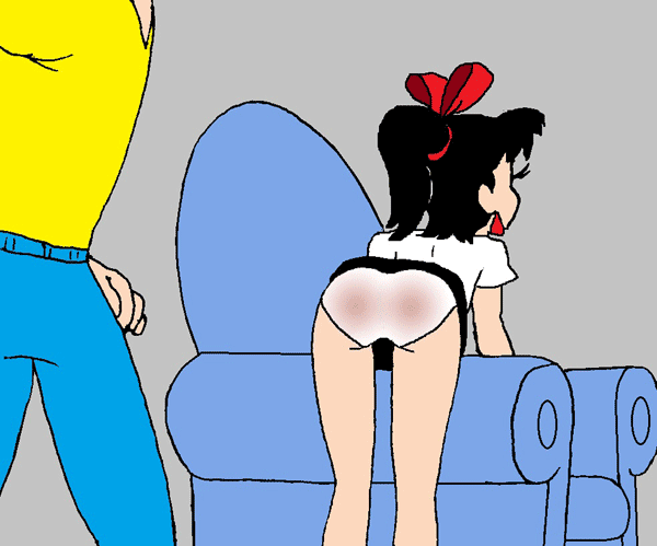 1girls animated ass belt belting bent_over big_ass big_butt bubble_ass bubble_butt female large_ass lita panties panties_down red_ass spank_marks spanking spanking_ass spanking_butt
