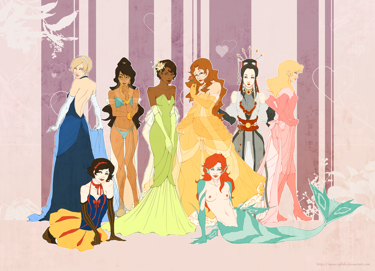 Rule34 - If it exists, there is porn of it / iamacoyfish, ariel, belle,  cinderella (character), fa mulan, jasmine, princess aurora, princess tiana,  snow white / 2599503