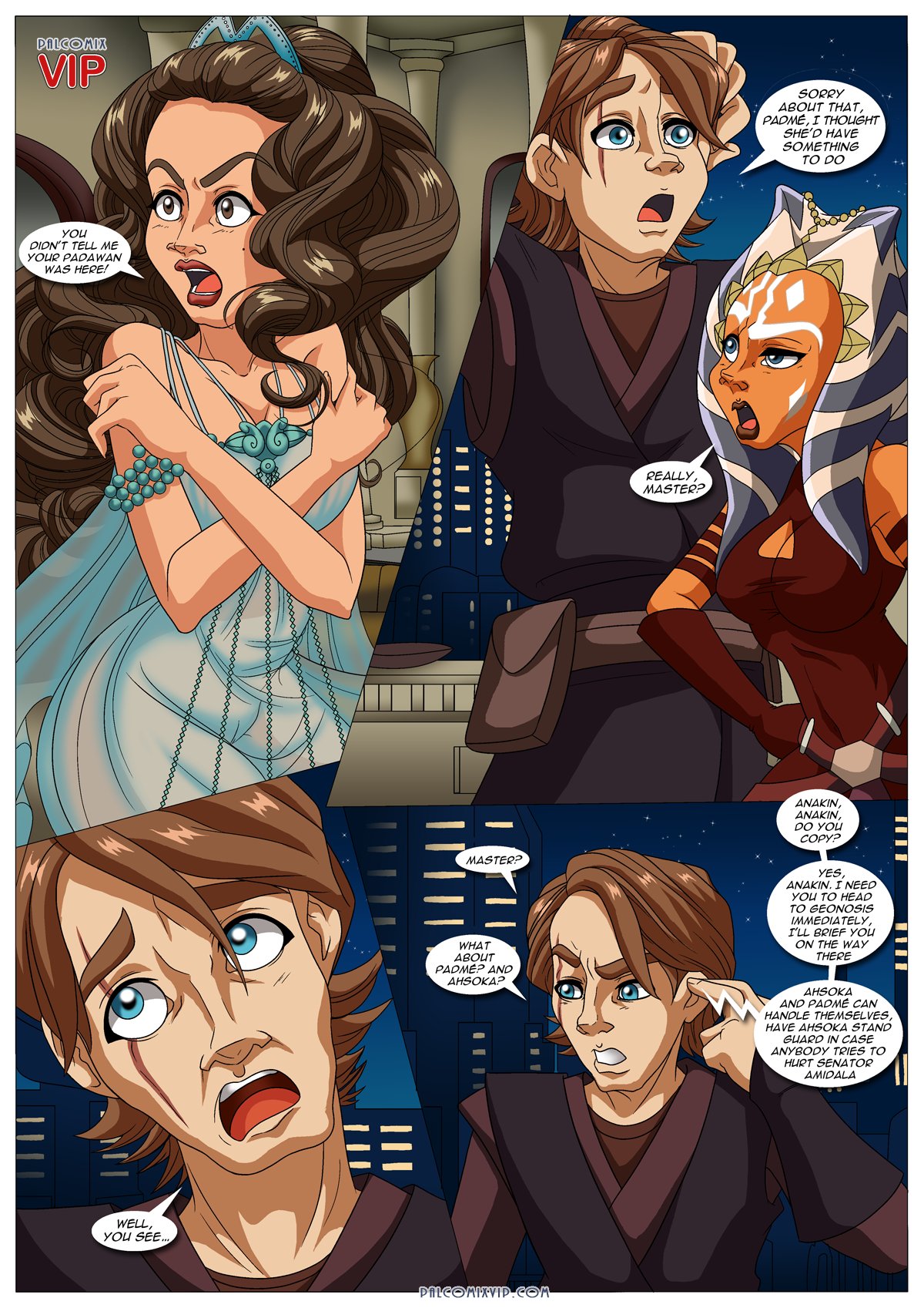 Rule34 - If it exists, there is porn of it / palcomix, ahsoka tano, anakin  skywalker, jedi, jedi padawan, padme amidala, togruta / 2424475