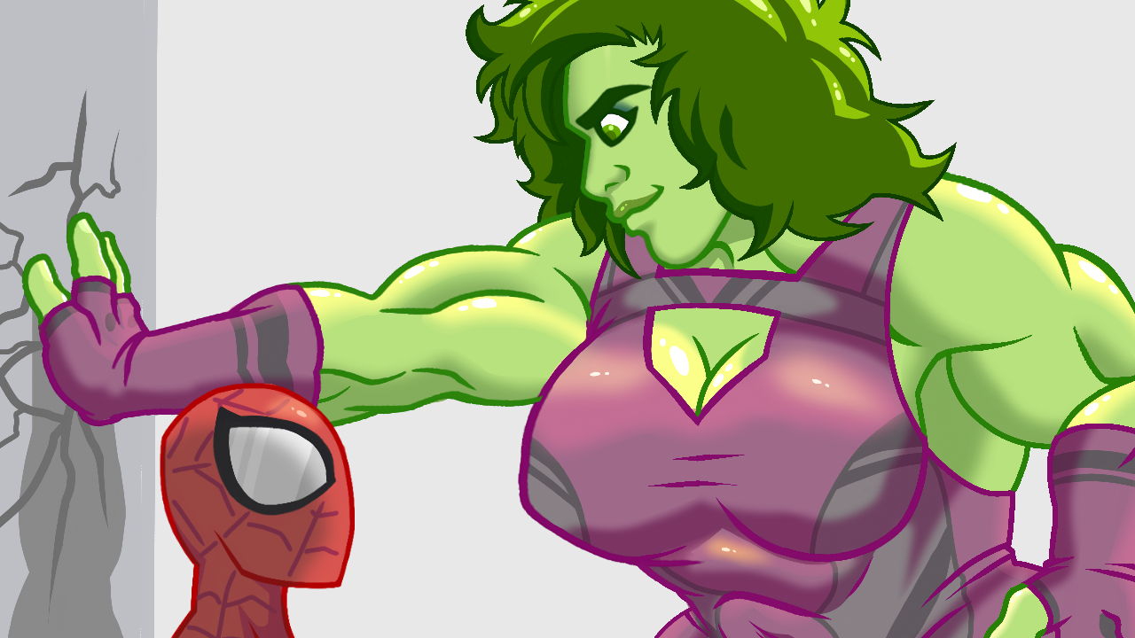 Rule34 - If it exists, there is porn of it / hulk, jennifer walters, she- hulk, spider-man / 4897596