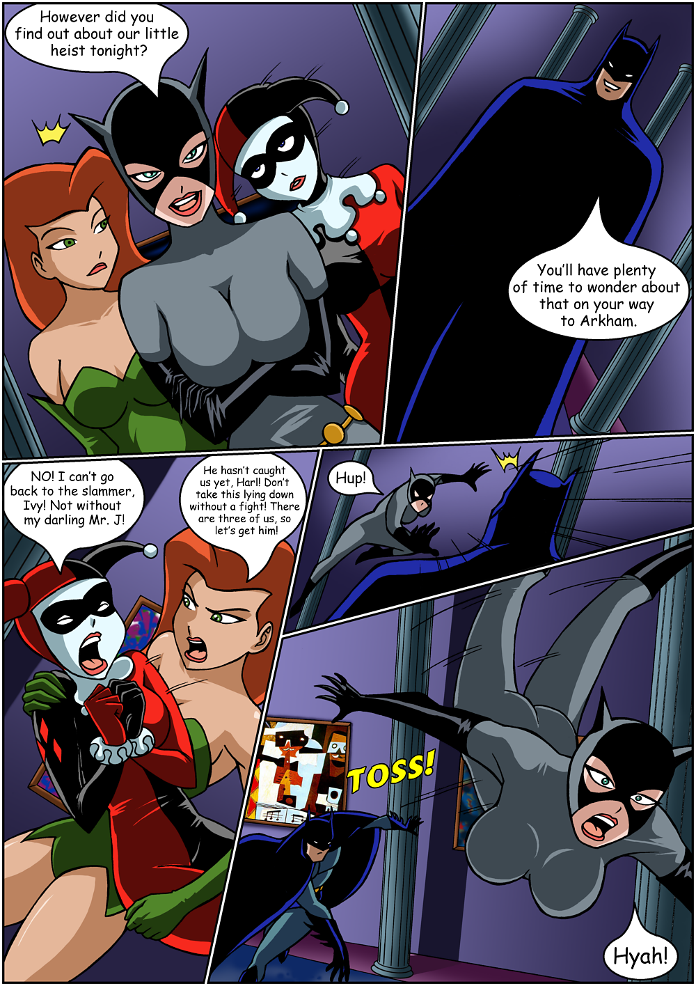 Harley quinn comic porn and catwoman