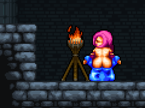 libra heart, animated, pixel art, demon girl, energy drain, monster, slime, succubus, 