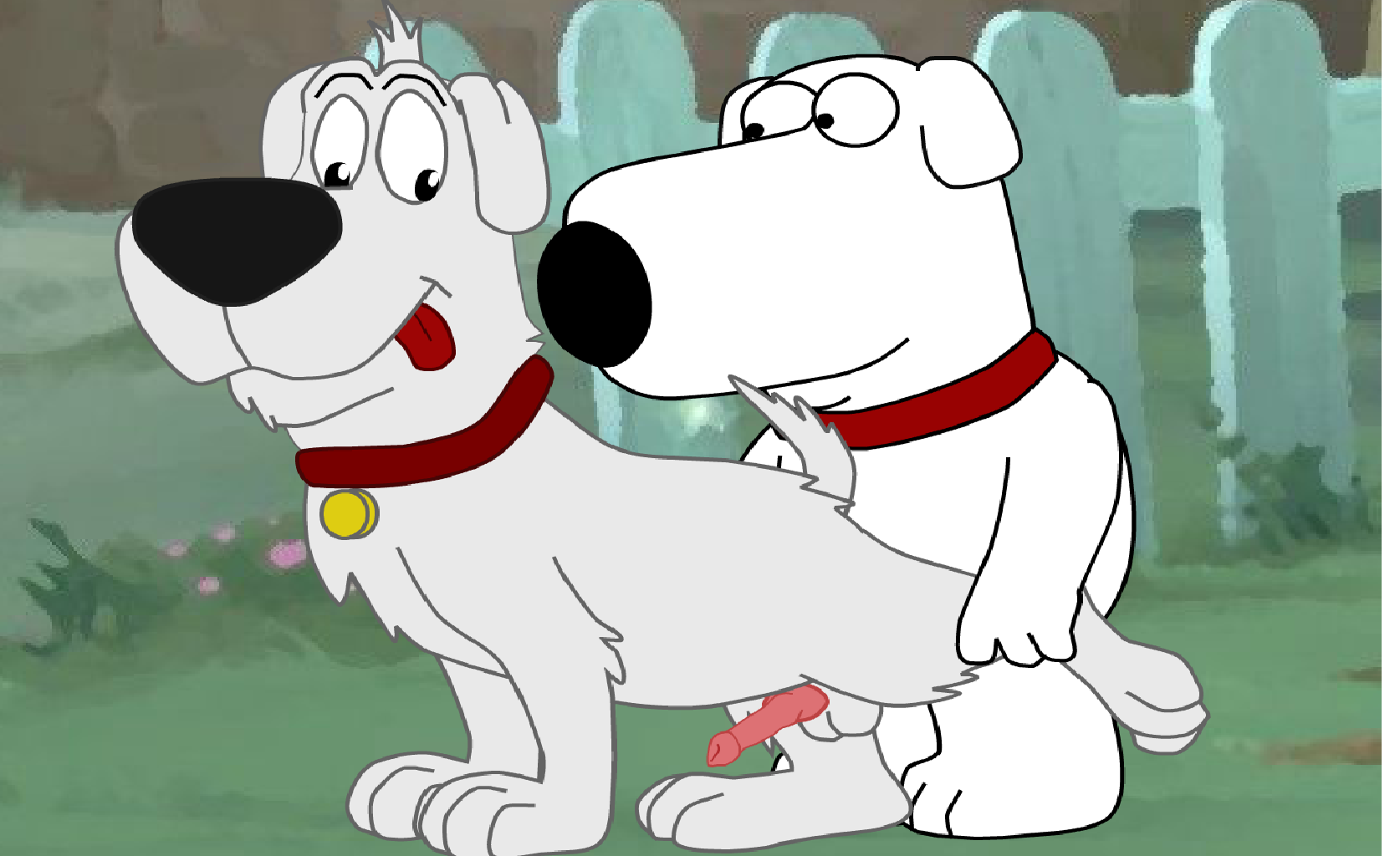 brian griffin, disney, family guy, erection, male, penis, sex, tongue, yaoi...