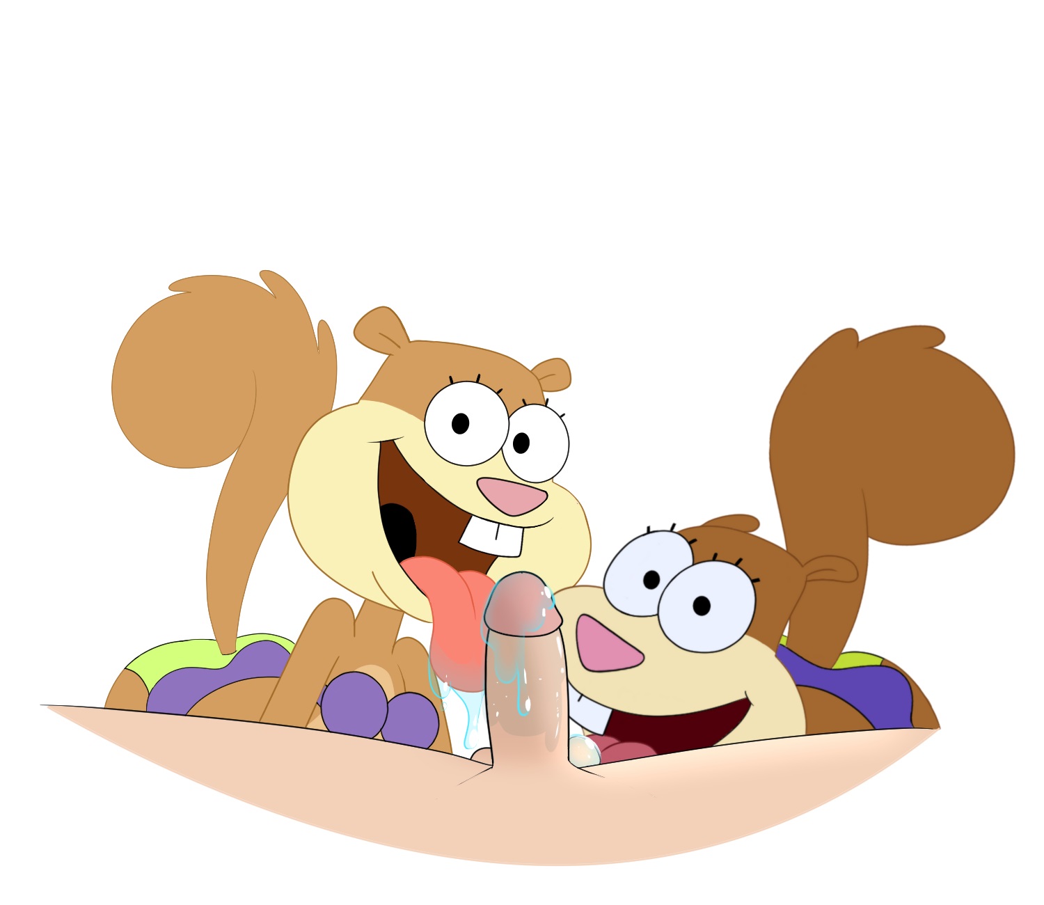 Sandy cheeks smiling