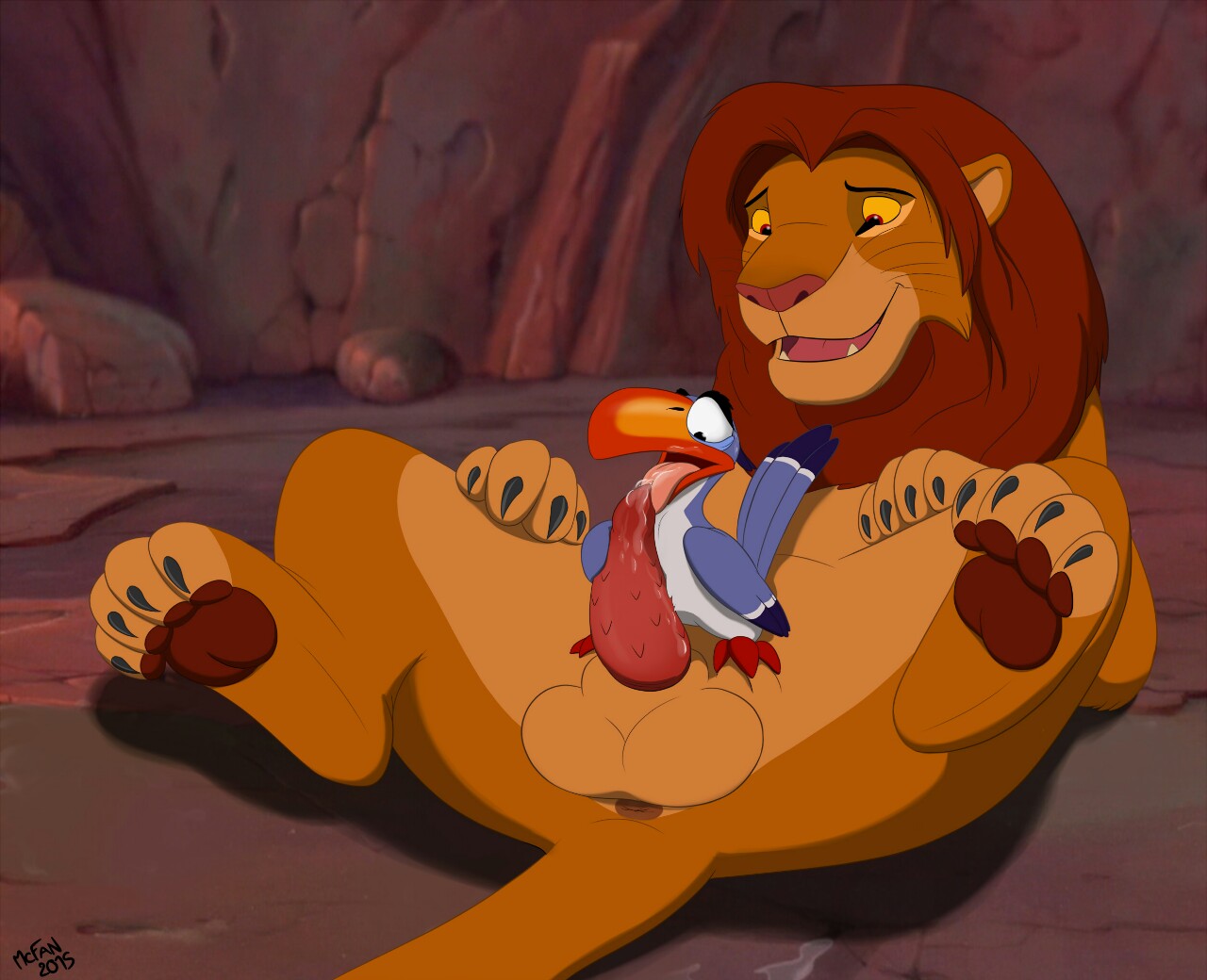 Rule34 - If it exists, there is porn of it  mcfan, simba, zazu  190228