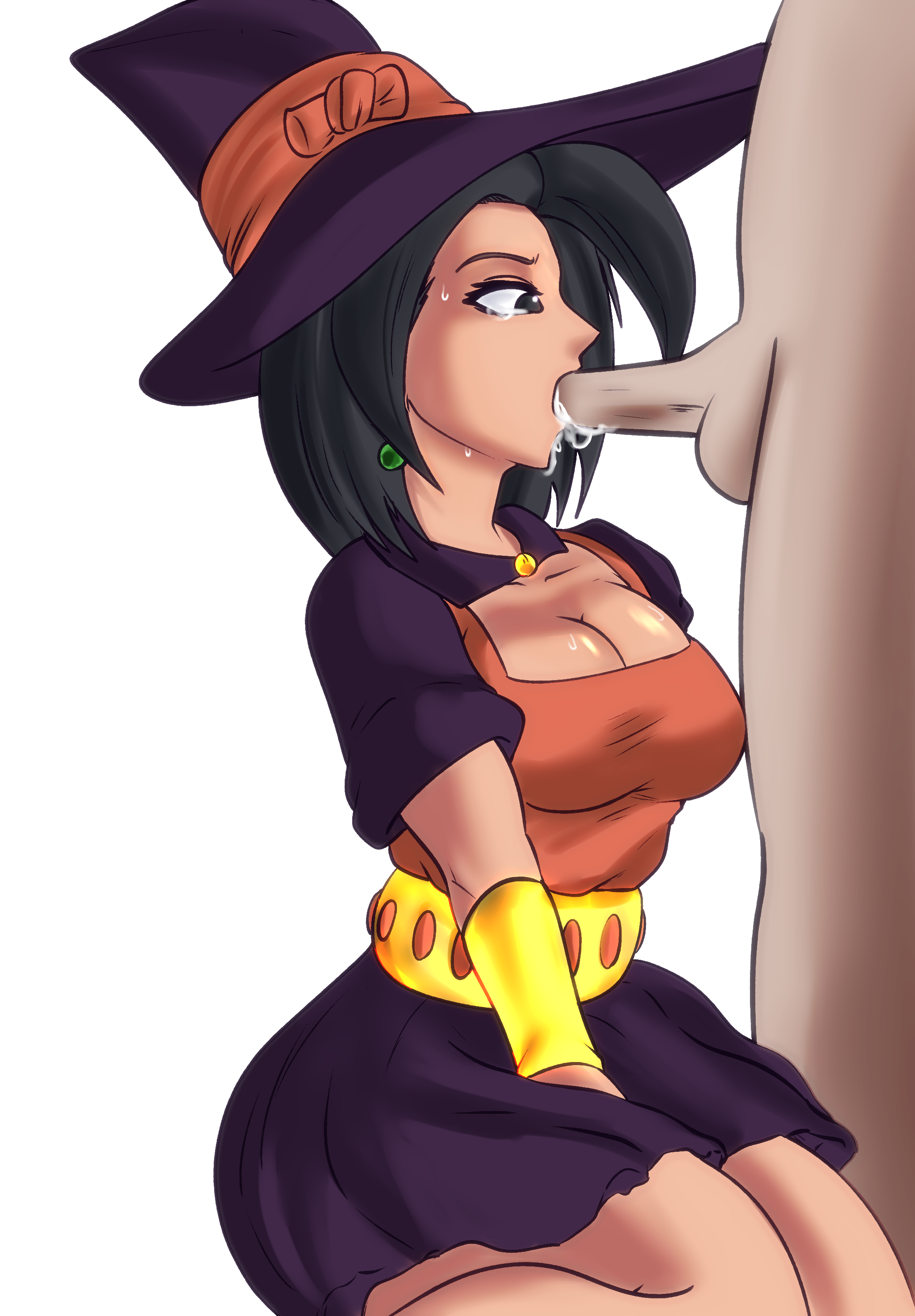 1boy 1boy1girl 1girls art1boy at athletic base_form_kefla belt big_breasts big_cock black black_cock black_dick black_male black_penis blowjob body breasts costume cum cum_in_mouth cum_on_breasts cumshot curvy dark dark-skinned_male dark_skin decial10 digital dragon_ball dragon_ball_super dress fanart fellatio female female_saiyan fusion_character gold hair hat interracial kefla large looking low-cut male minidress nipples oral orange patreon penis pointed purple saiyan saiyan_female short side sideboob skin skirt stylized submissive sword_swallowing_position top universe_6 universe_6_saiyan vein veiny veiny_penis view viewer wide witch