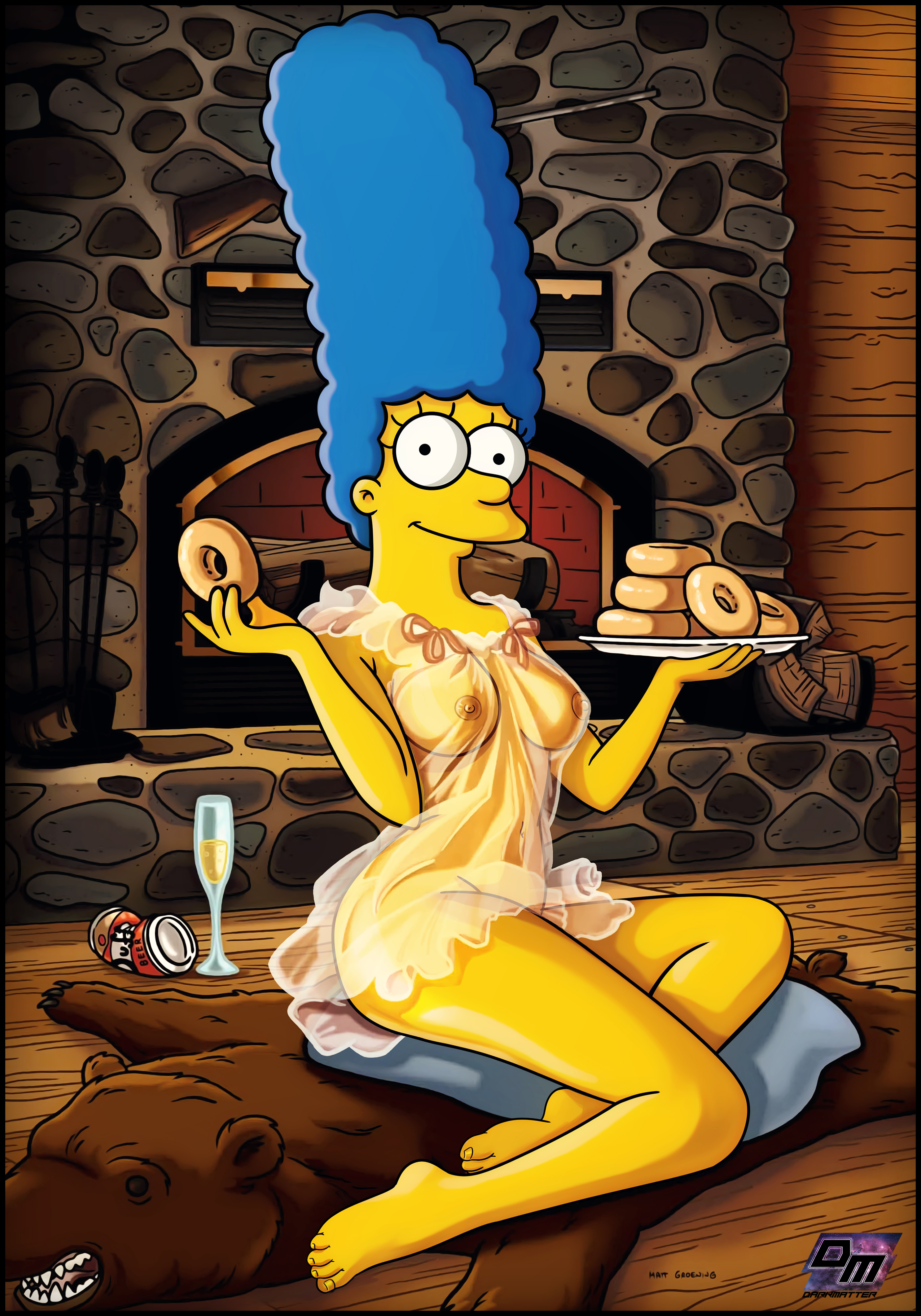 Marge simpson naked playboy