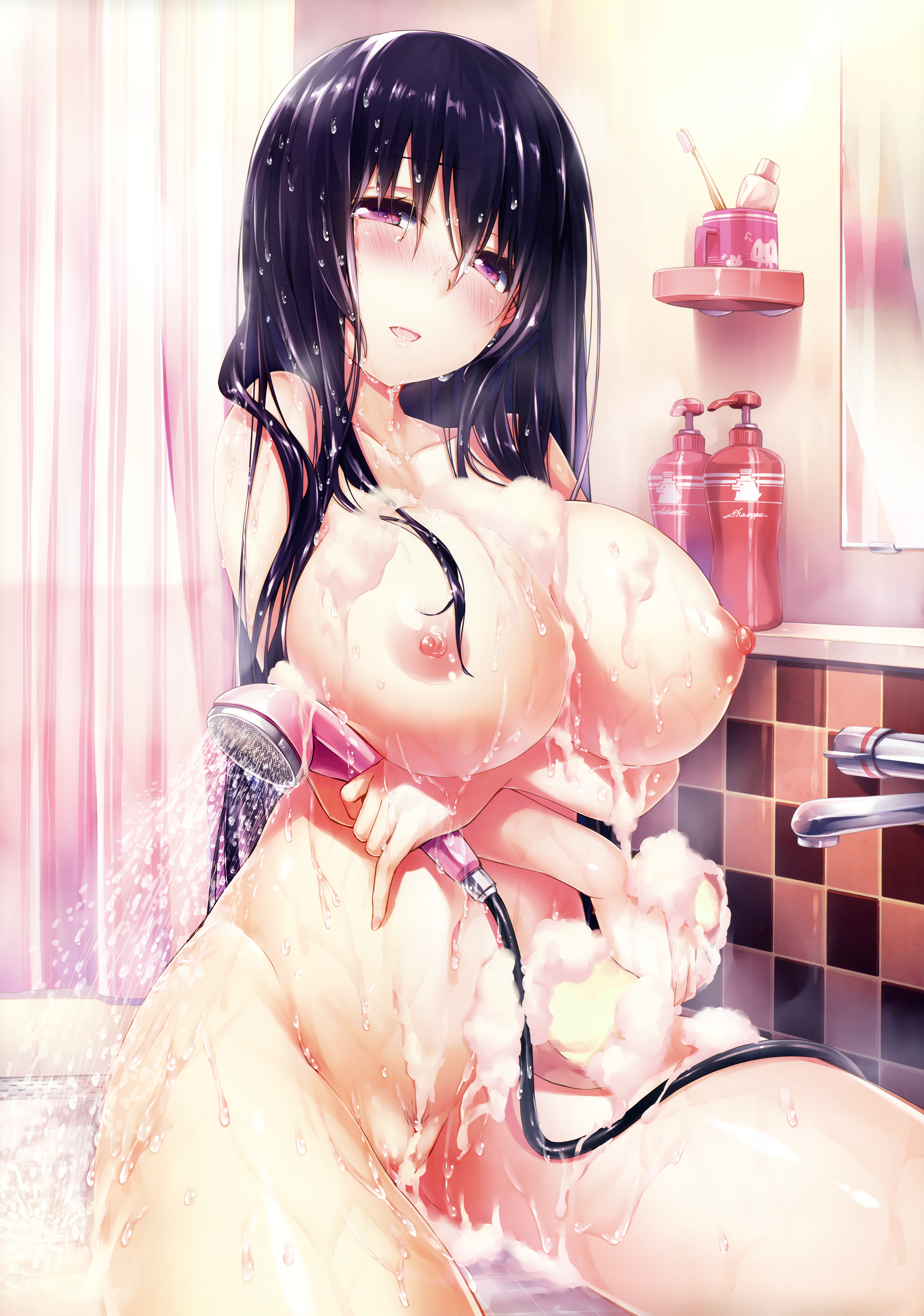 Hentai girl in bathroom фото 35