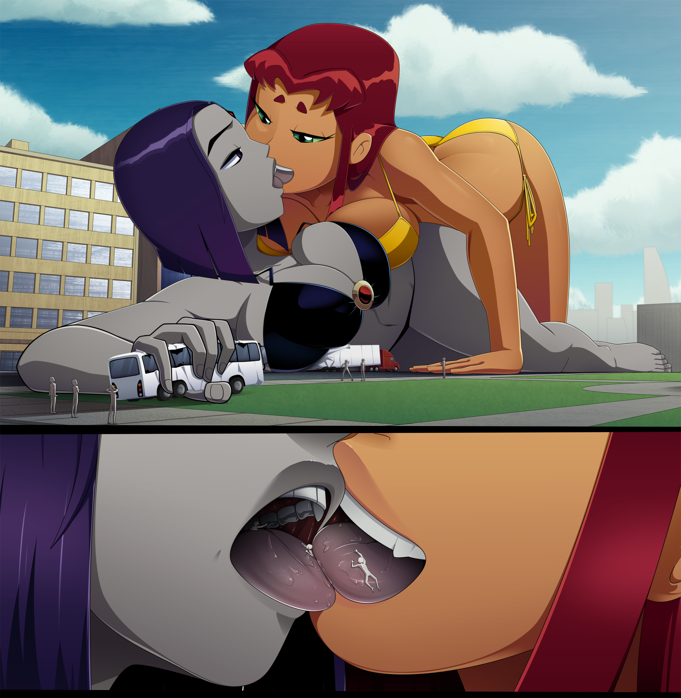 Starfire and raven rule 34