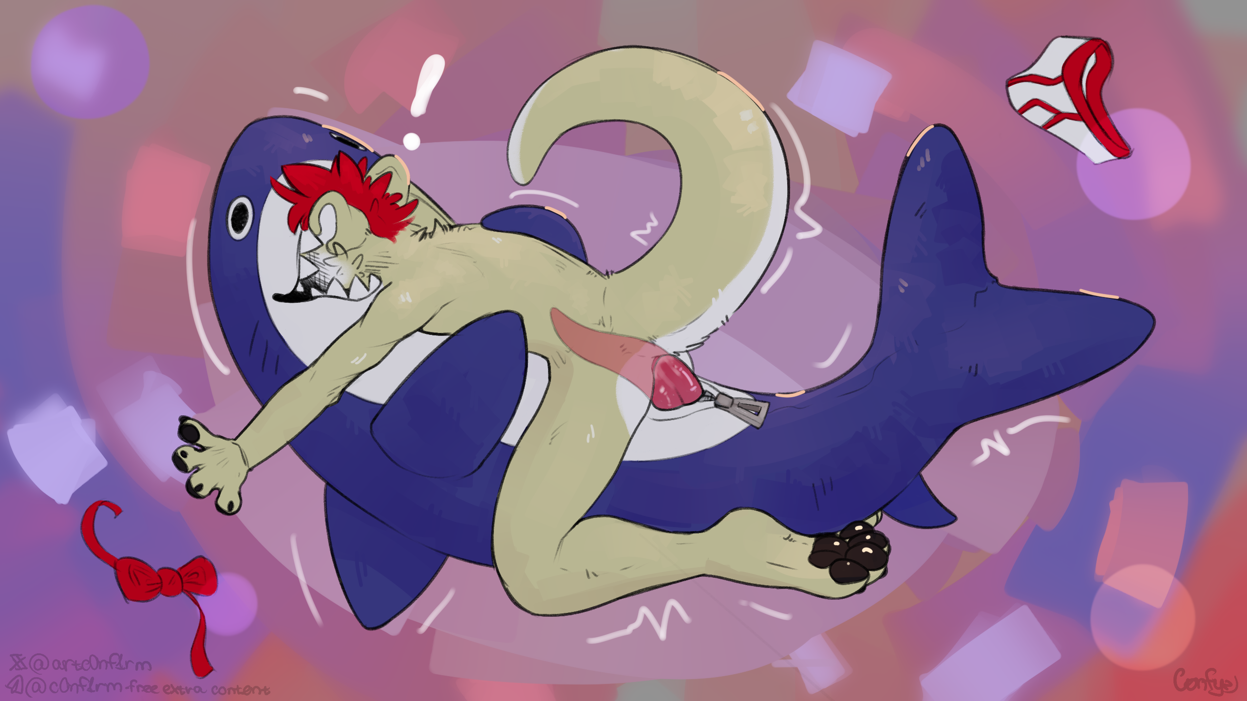 16:9 aka_the_otter anal anal_sex anthro blahaj bow_tie briefs clothing curved_tail cuteconfy duo fish fur genitals hair hi_res ikea internal male male/male mammal marine multicolored_body mustelid otter pawpads paws penetration penile penile_penetration penis plushie plushophilia raised_tail red_hair red_seam_briefs shark simple_background tail tan_body tan_fur tapering_penis tighty_whities two-tone_body underwear white_body white_briefs white_clothing white_fur white_underwear widescreen zipper