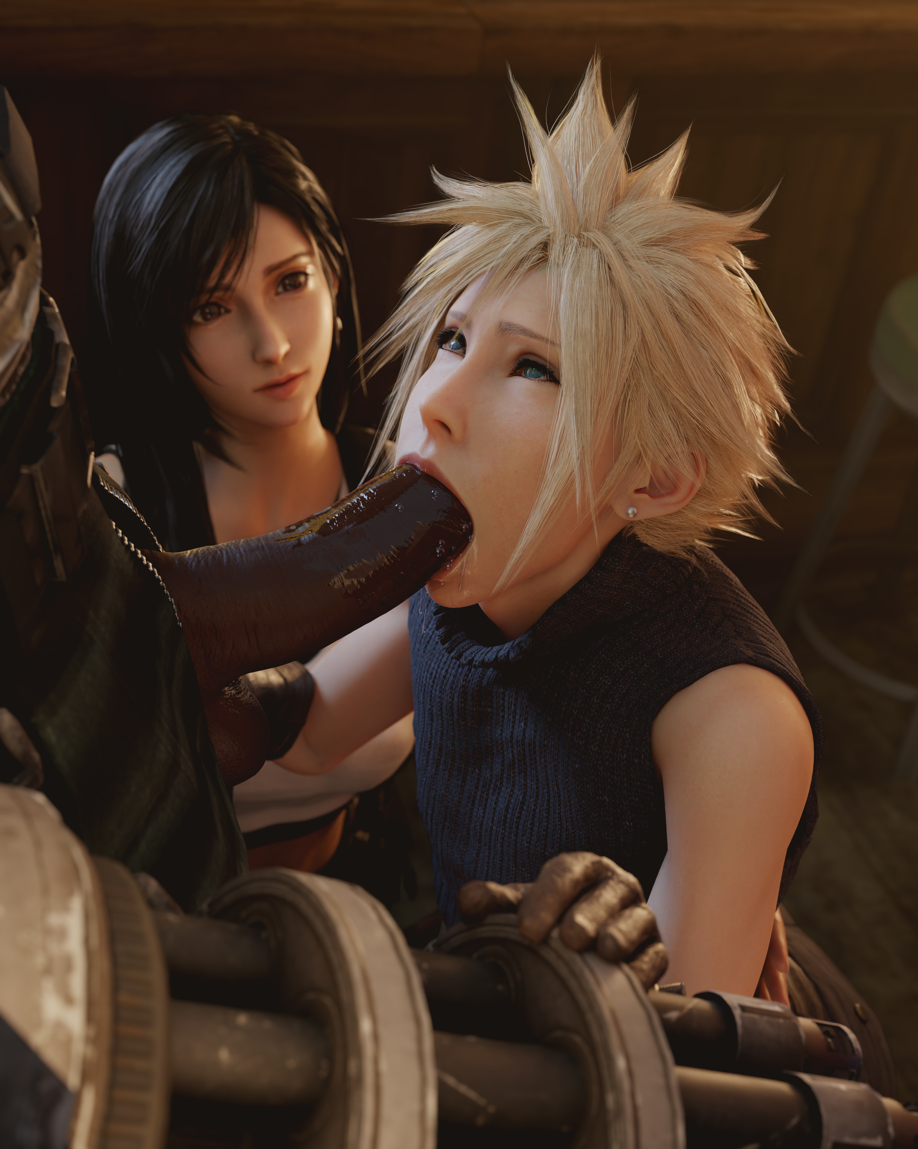 Rule34 - If it exists, there is porn of it / batesz, cloud strife, tifa  lockhart / 4193227