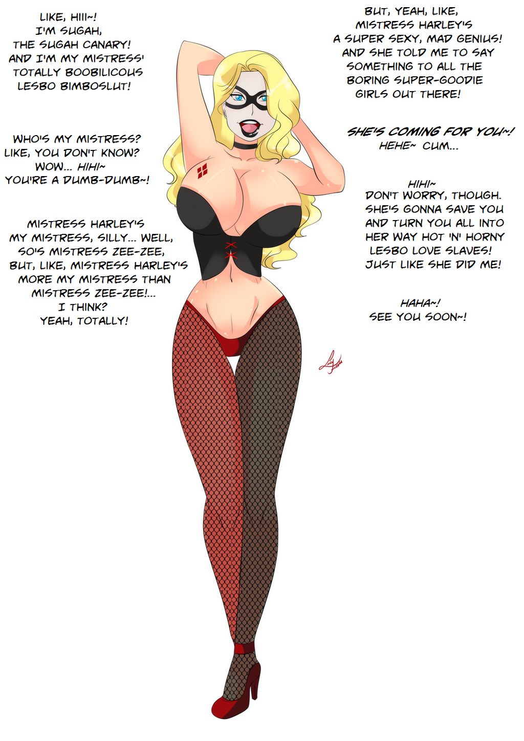 Rule34 - If it exists, there is porn of it  black canary, harley quinn   3321250