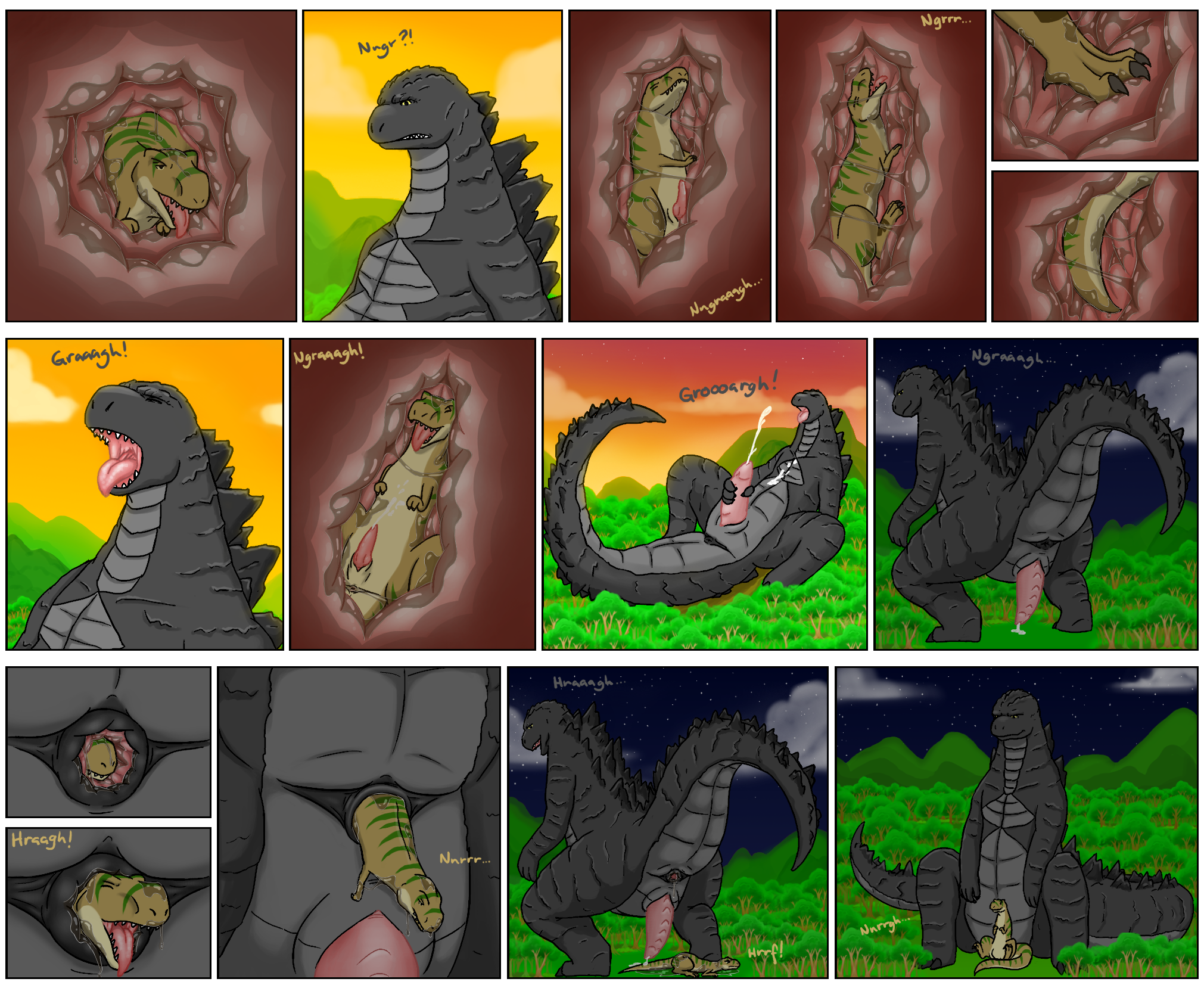 Godzilla anal vore