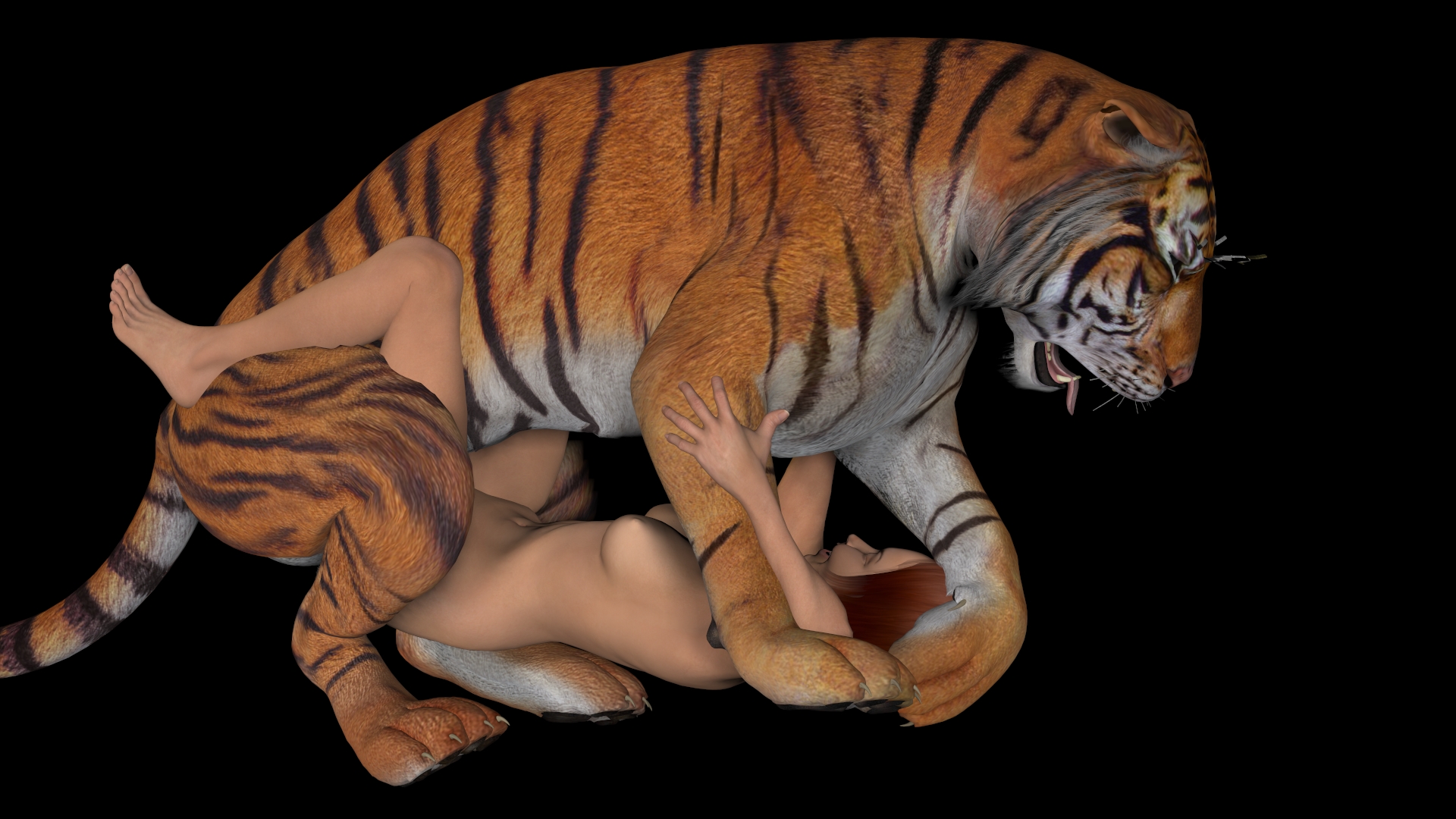 Tiger Fucks Woman