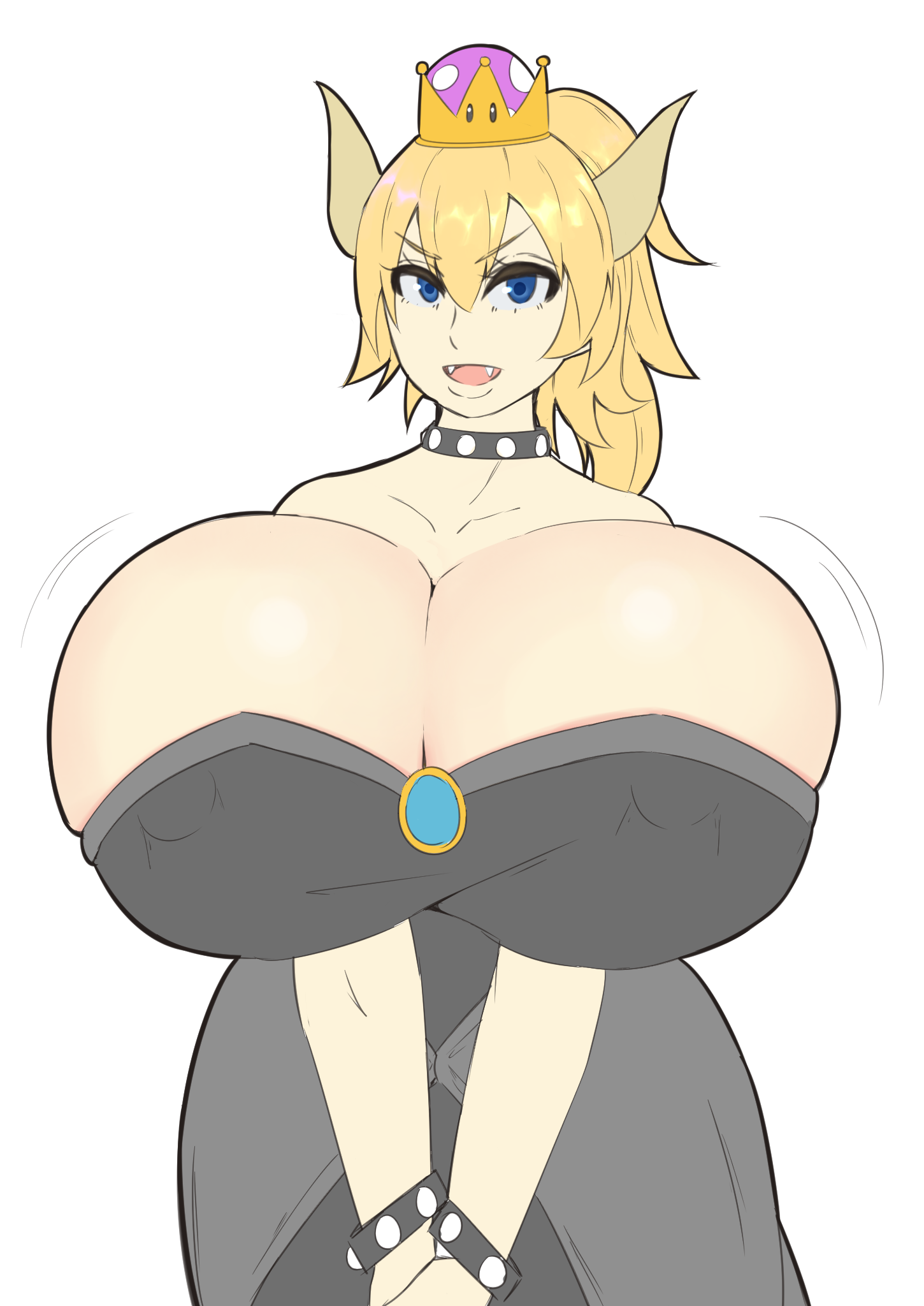 Bowsette boobs