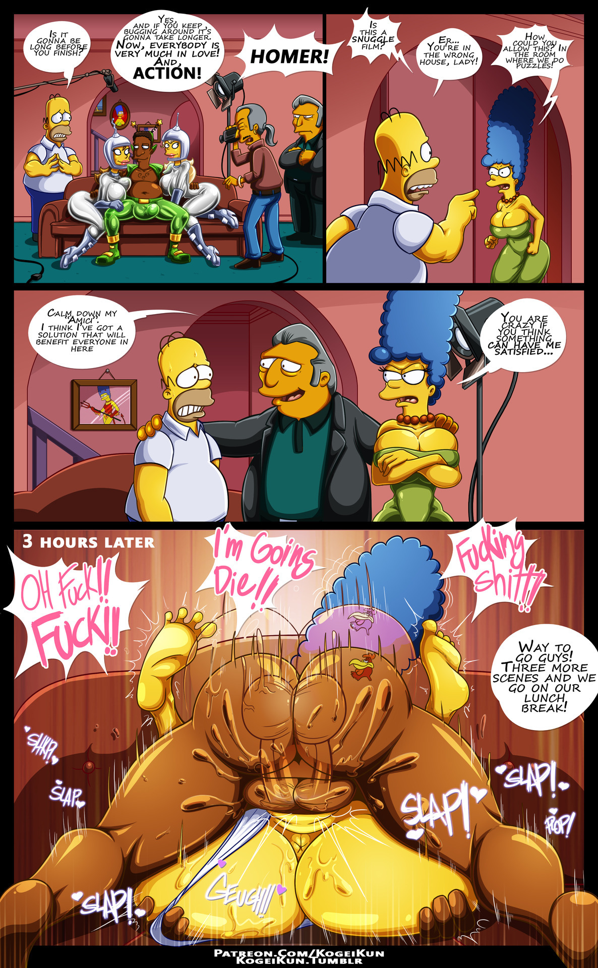 Rule34 - If it exists, there is porn of it  kogeikun, fat tony, homer  simpson, marge simpson  1433422