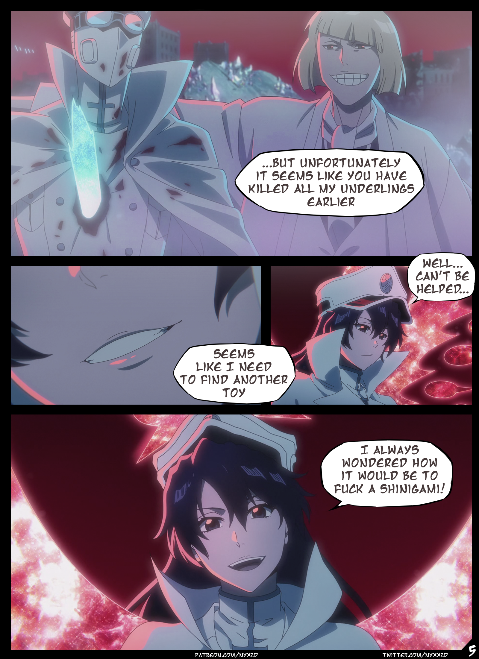 nyxworks, bambietta basterbine, bleach, comic, 1girls, bleach: the thousand-year blood war, military uniform, 