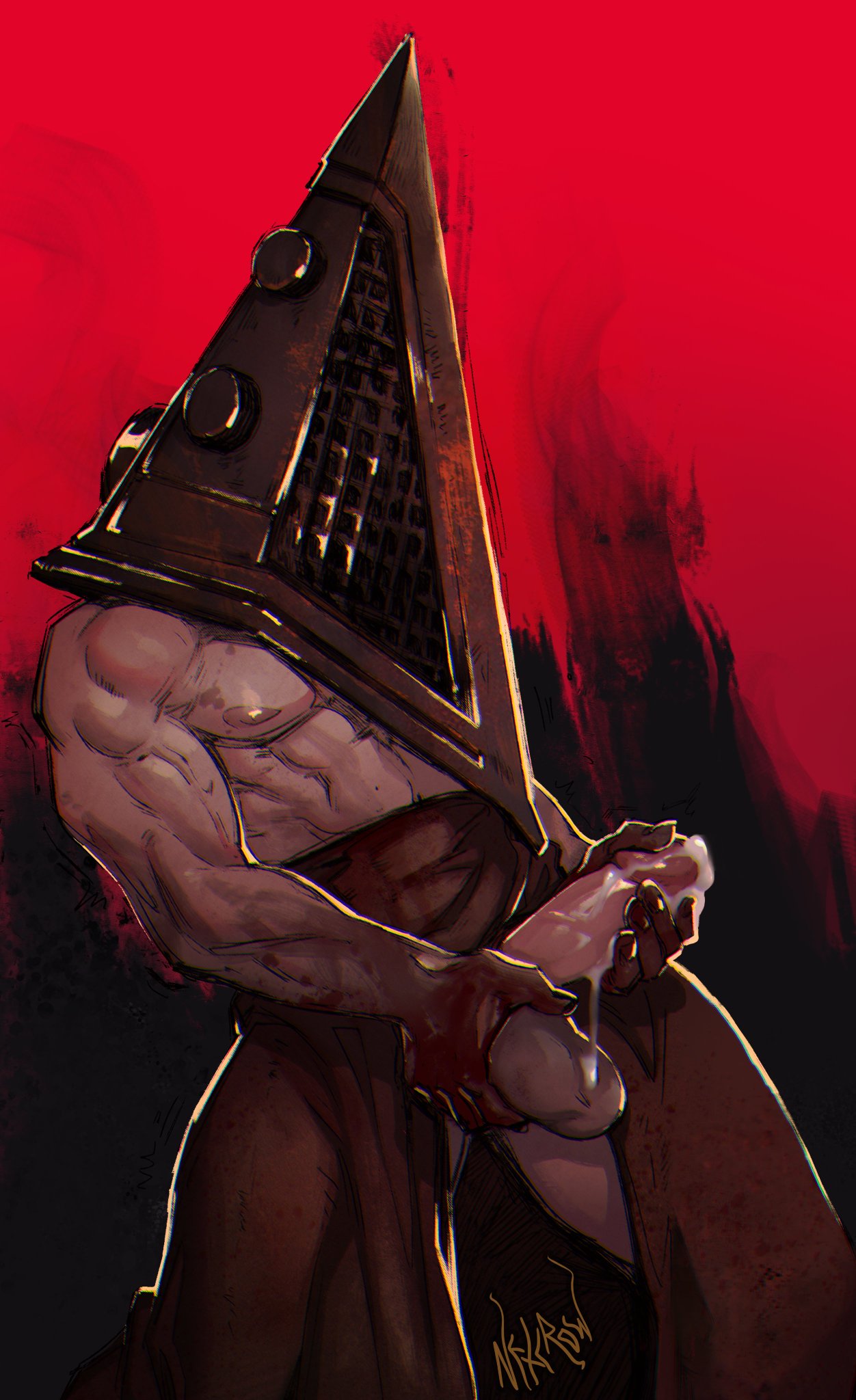 pyramid head, silent hill, silent hill 2, big penis, gay, netcrow98.