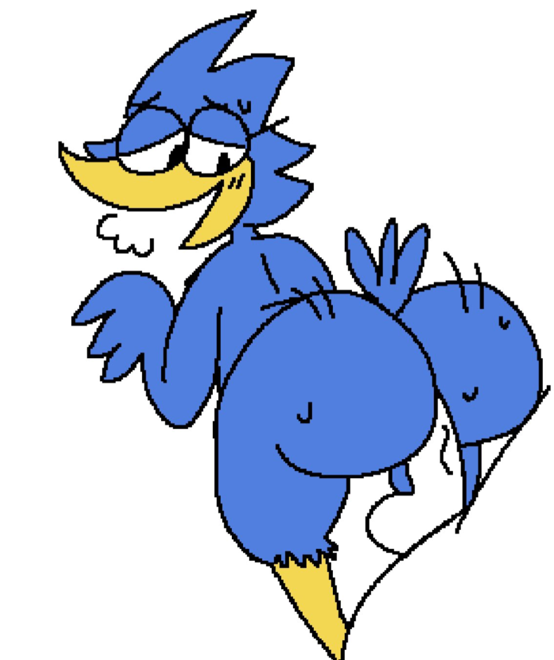 ambiguous_penetration anal anal_sex anthro ass avian berdly big_ass big_butt bird bodily_fluids breath bubble_ass bubble_butt deltarune duo eyewear eyewear_only feathers gay glasses glasses_only hi_res male male/male motion_lines nerd nude penetration sweat sweaty_ass sweaty_butt tail tail_feathers undertale_(series) wearing_glasses