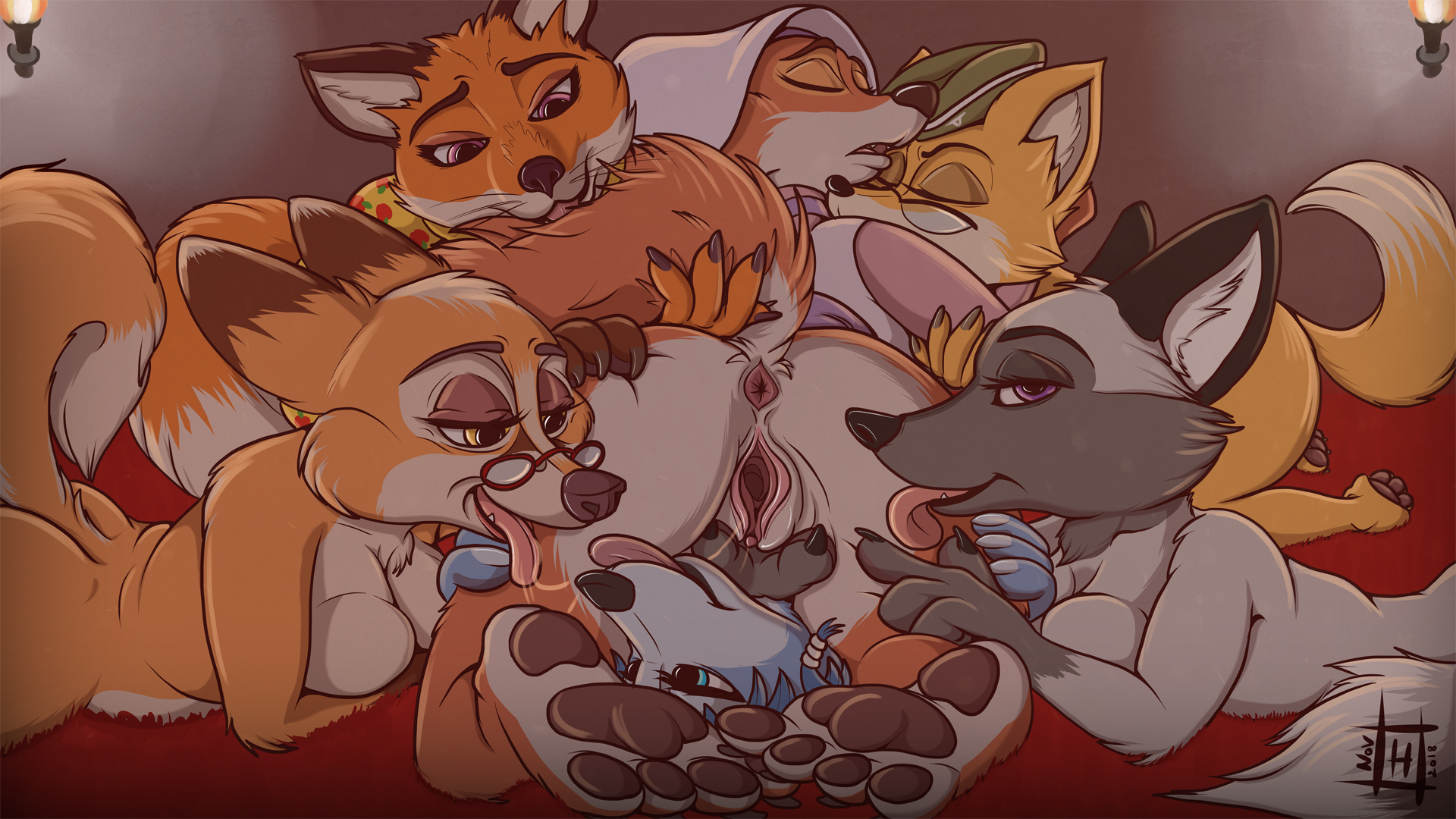 Rule34 - If it exists, there is porn of it / hyenatig (artist), krystal,  lt. fox vixen, maid marian, mrs. wilde, mrs fox / 2218024